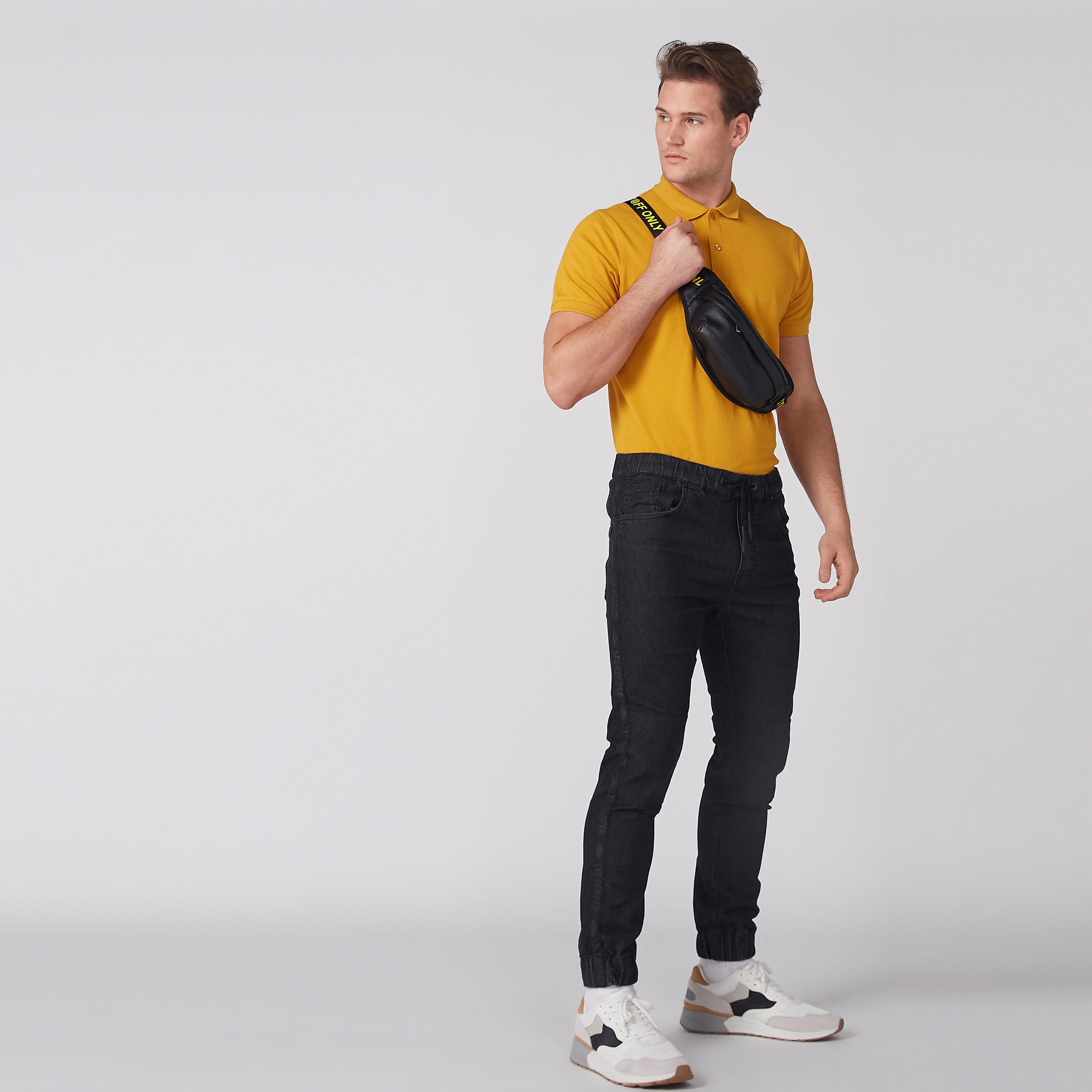 Polo Neck T-Shirt with Short Sleeves-men-clothing-tshirtsandpolos-polos-image-4
