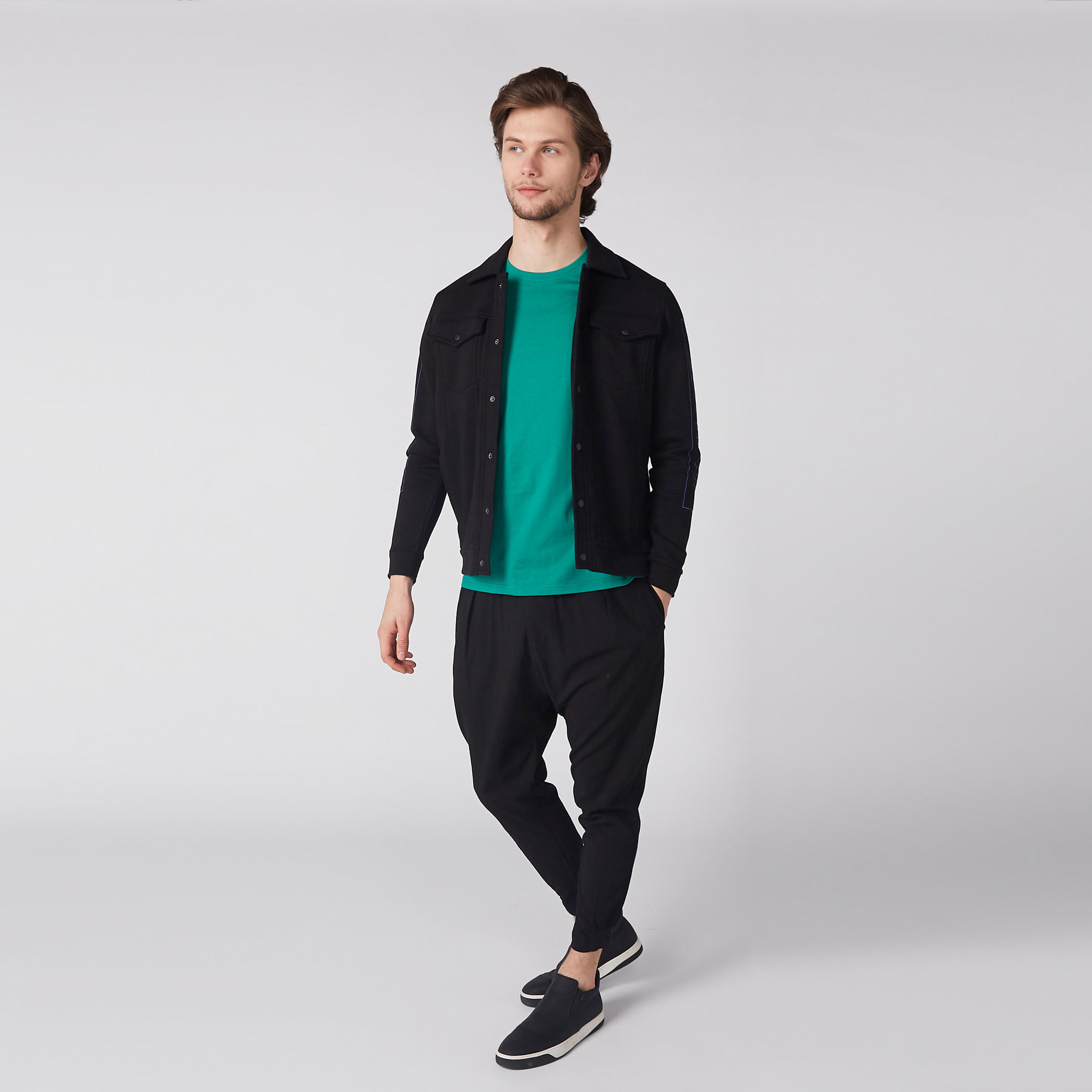 Round Neck T-Shirt with Short Sleeves-men-clothing-tshirtsandpolos-tshirts-image-2
