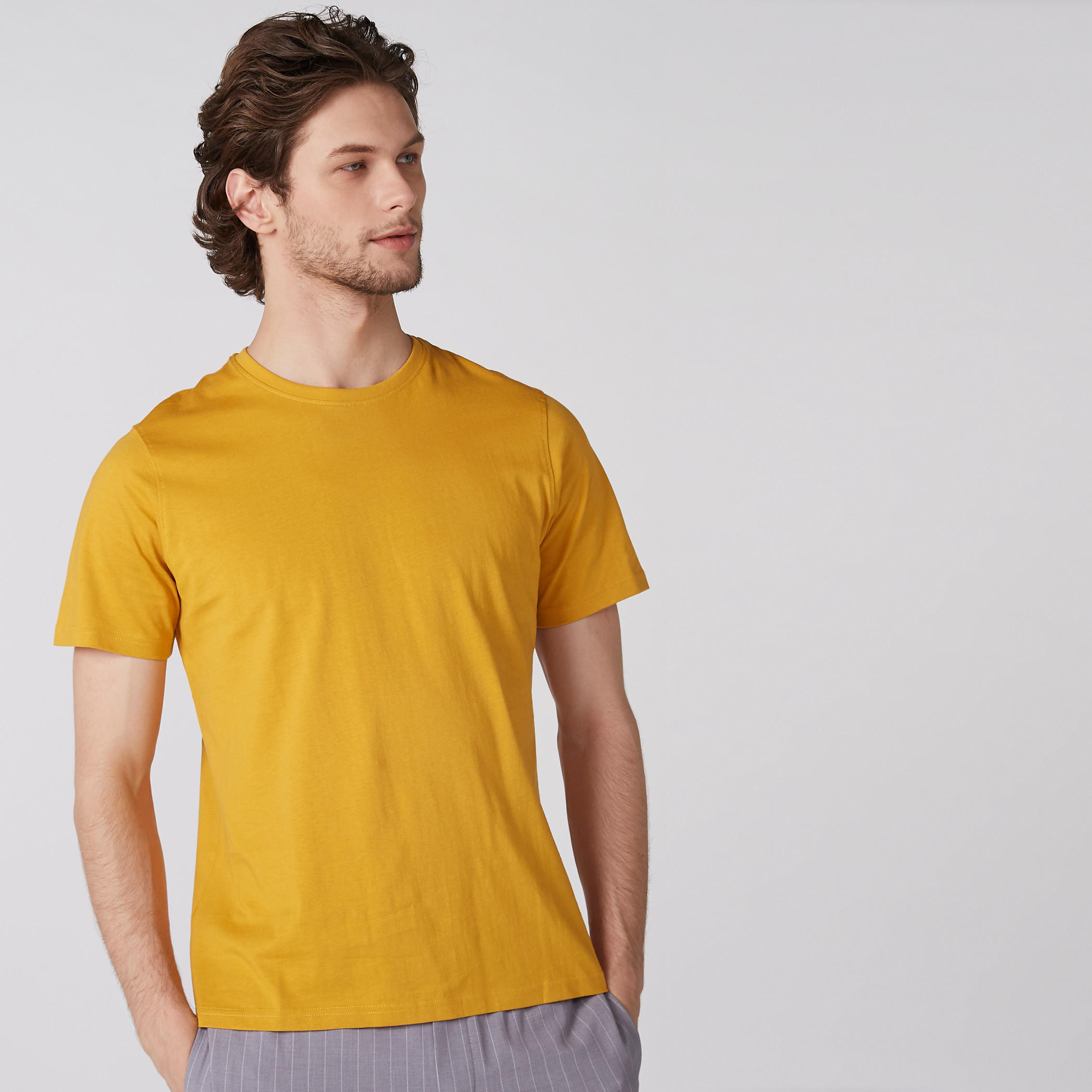 Round Neck T-Shirt with Short Sleeves-men-clothing-tshirtsandpolos-tshirts-image-1