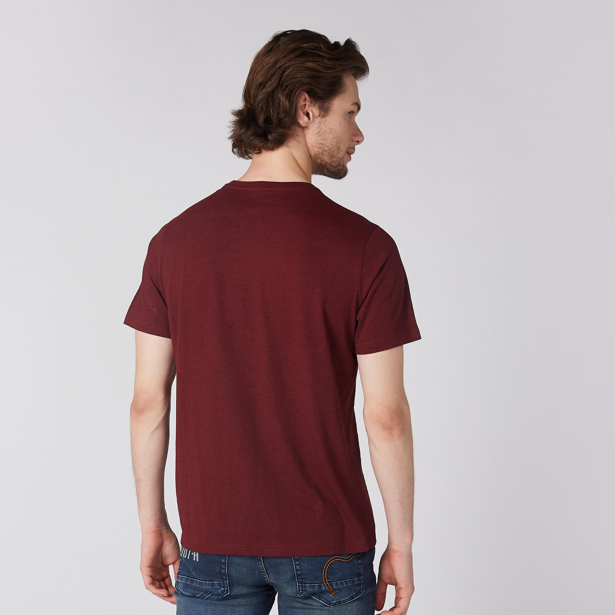 Round Neck T-Shirt with Short Sleeves-men-clothing-tshirtsandpolos-tshirts-image-3