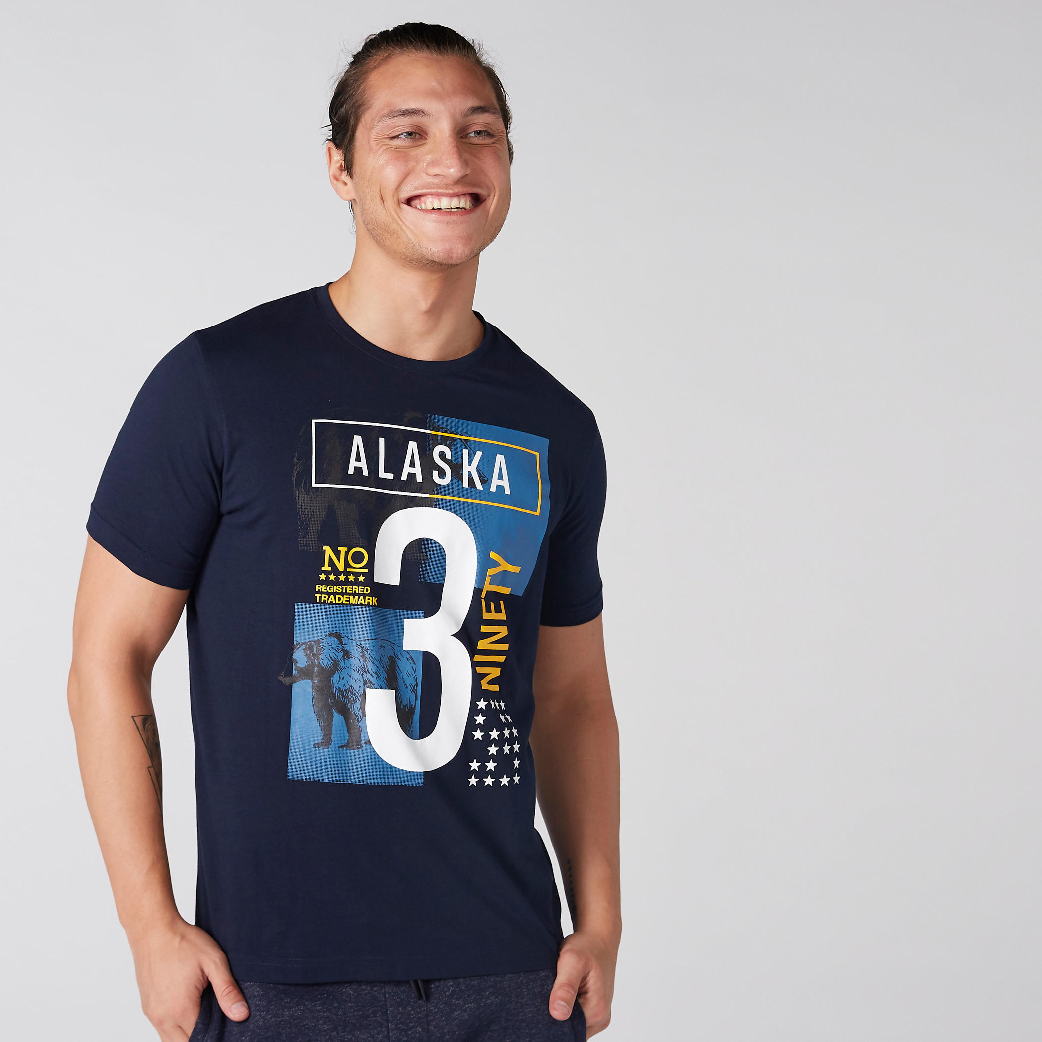 Printed T-Shirt with Round Neck and Short Sleeves-men-clothing-tshirtsandpolos-tshirts-image-1