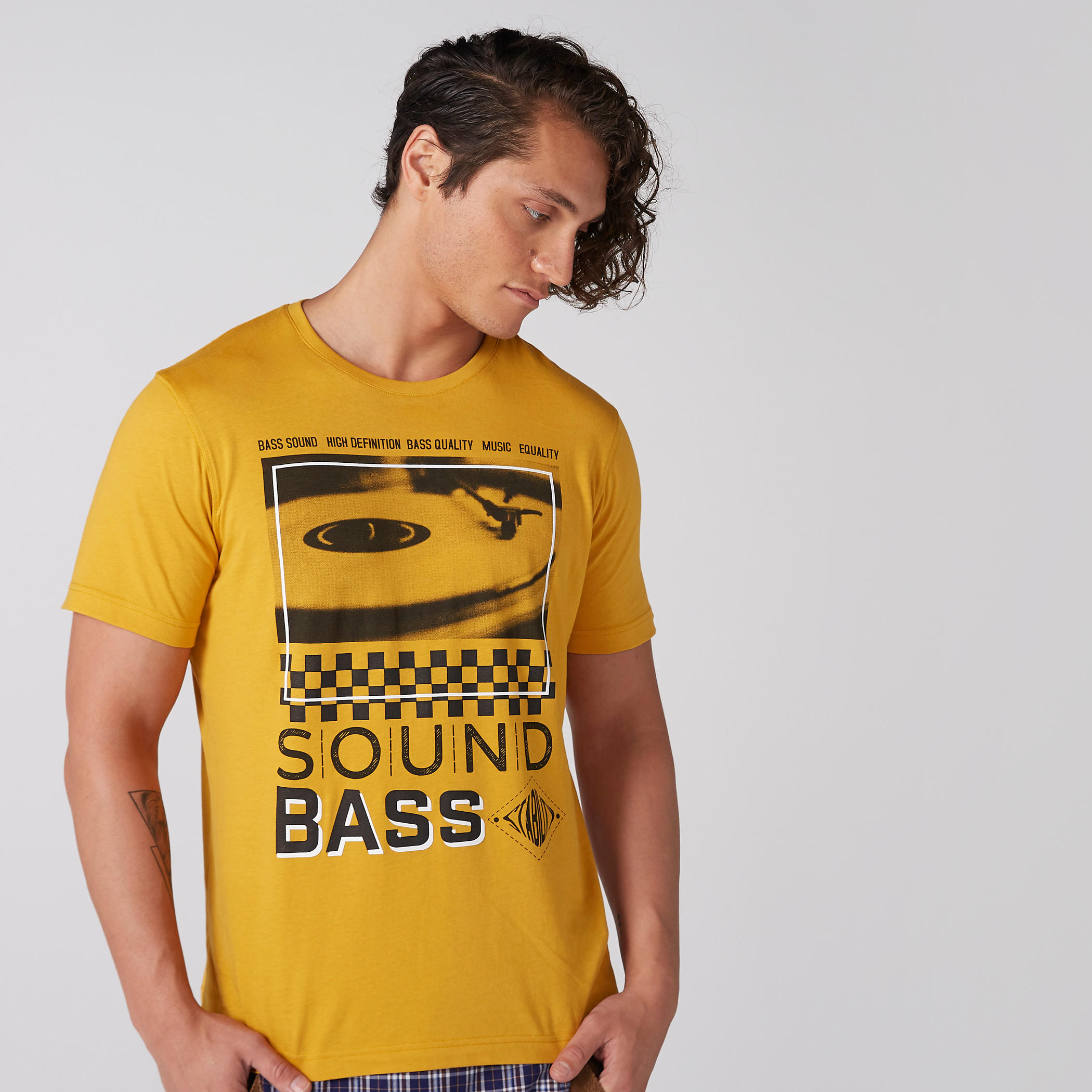 Printed T-Shirt with Crew Neck and Short Sleeves-men-clothing-tshirtsandpolos-tshirts-image-1