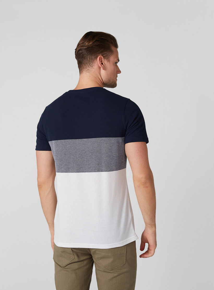 Round Neck T-Shirt with Short Sleeves-men-clothing-tshirtsandpolos-tshirts-image-3