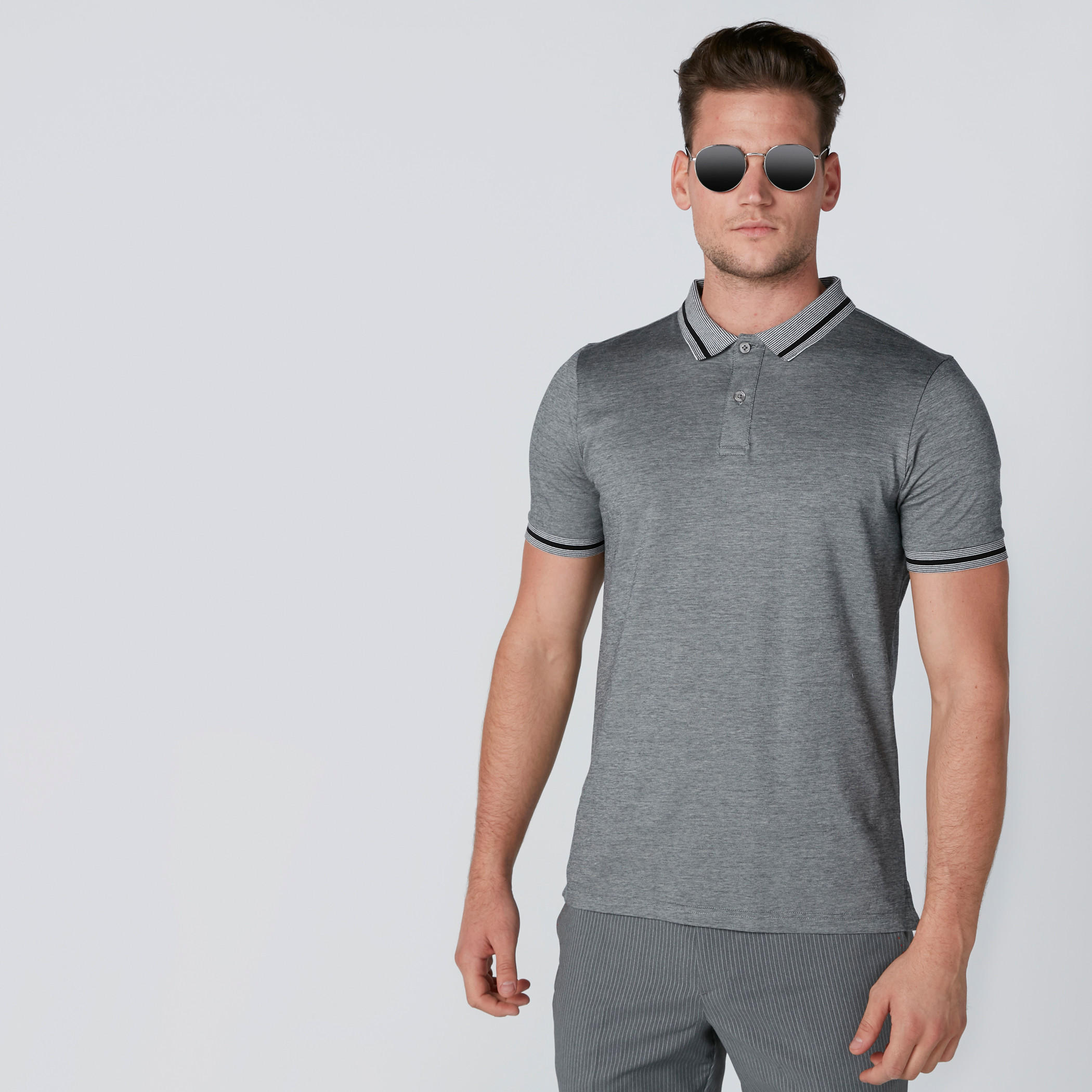 تيشيرت بياقة بولو وأكمام قصيرة-men-clothing-tshirtsandpolos-polos-image-1
