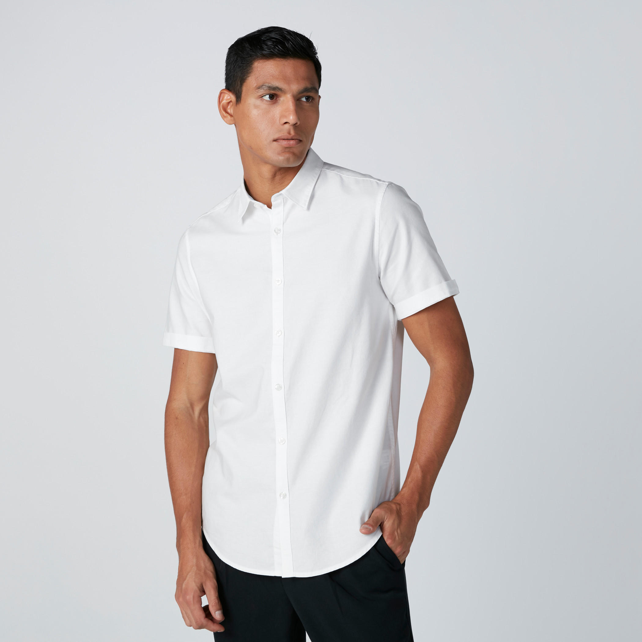 Short Sleeves Shirt with Complete Placket-men-clothing-shirts-image-1