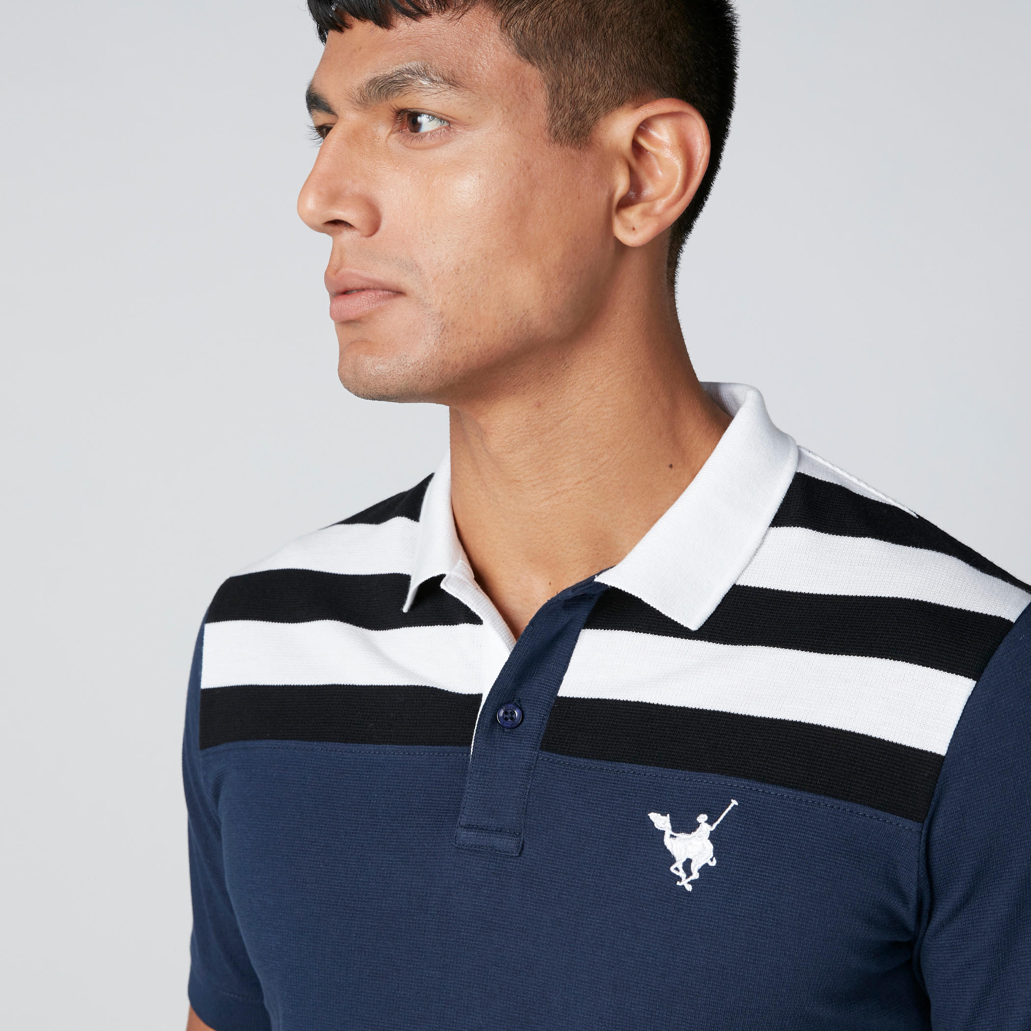 تيشيرت سليم فيت مقلّم بياقة بولو-men-clothing-tshirtsandpolos-polos-image-4