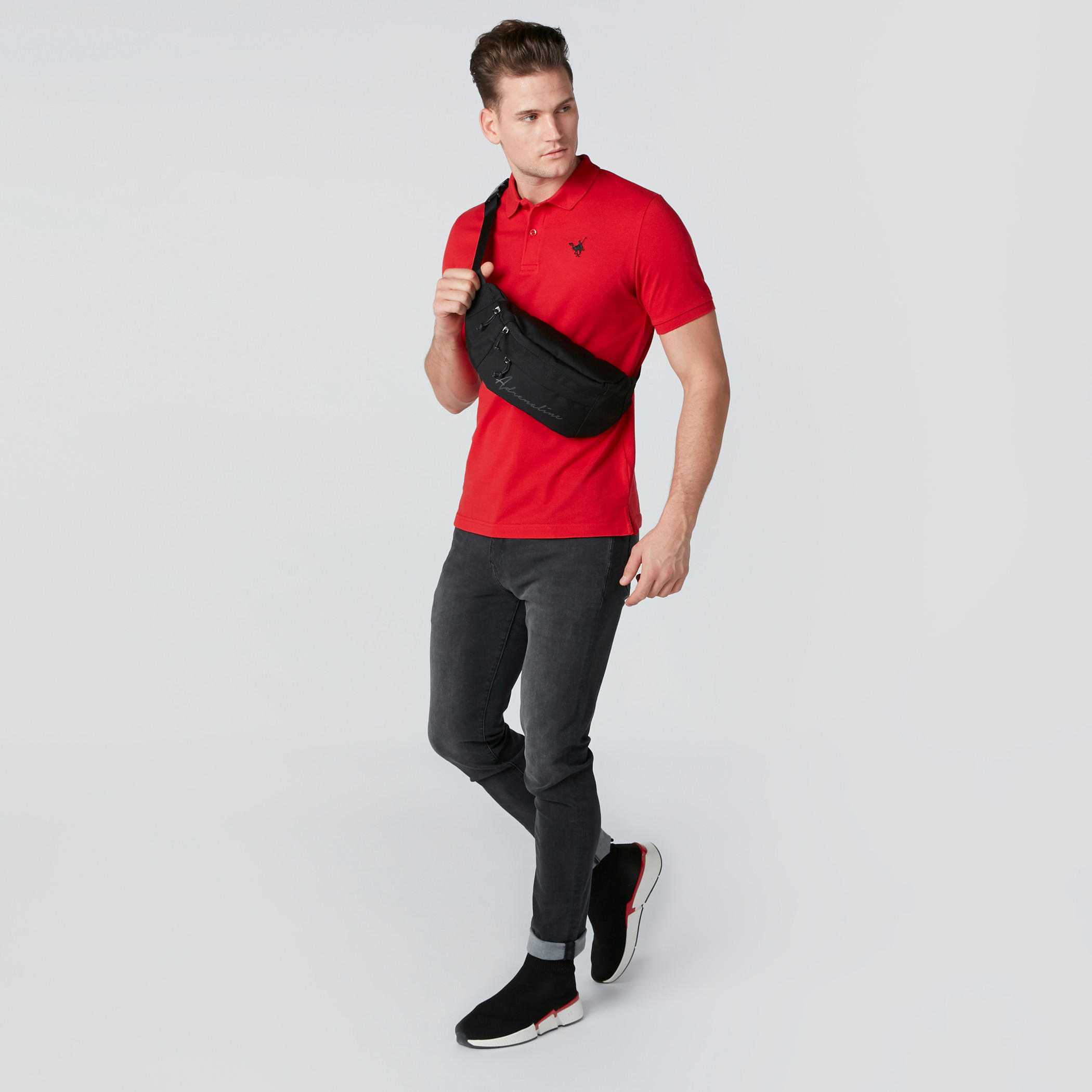 تيشيرت بياقة بولو وأكمام قصيرة بقصة اعتيادية-men-clothing-tshirtsandpolos-polos-image-1