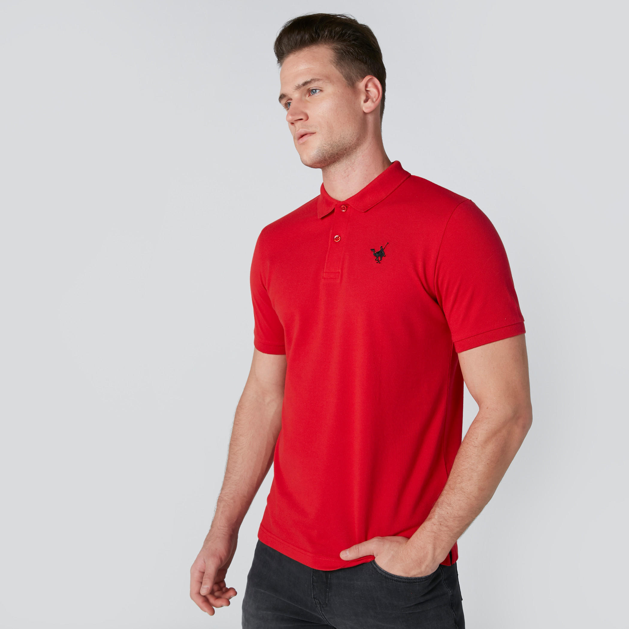 تيشيرت بياقة بولو وأكمام قصيرة بقصة اعتيادية-men-clothing-tshirtsandpolos-polos-image-3