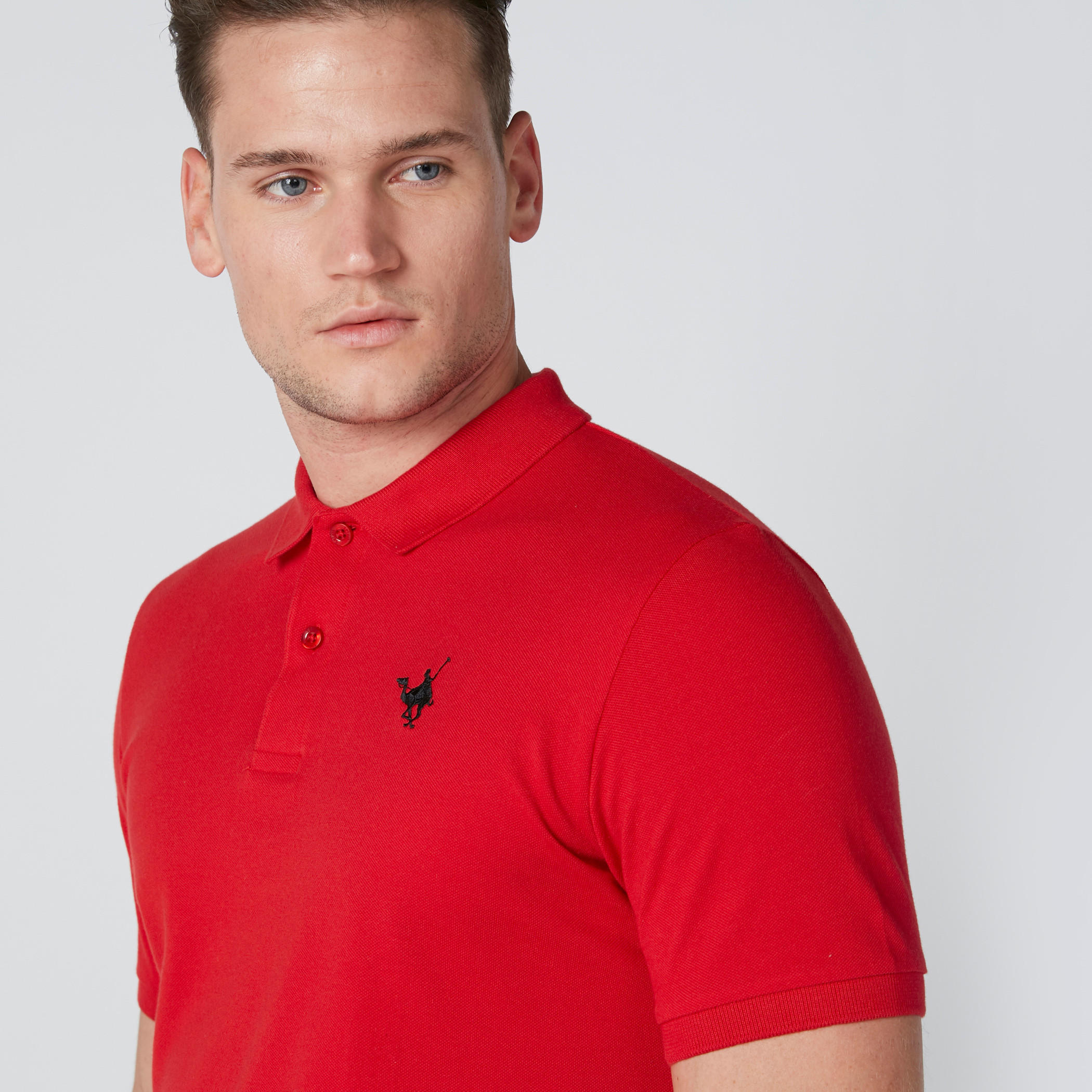 تيشيرت بياقة بولو وأكمام قصيرة بقصة اعتيادية-men-clothing-tshirtsandpolos-polos-image-4