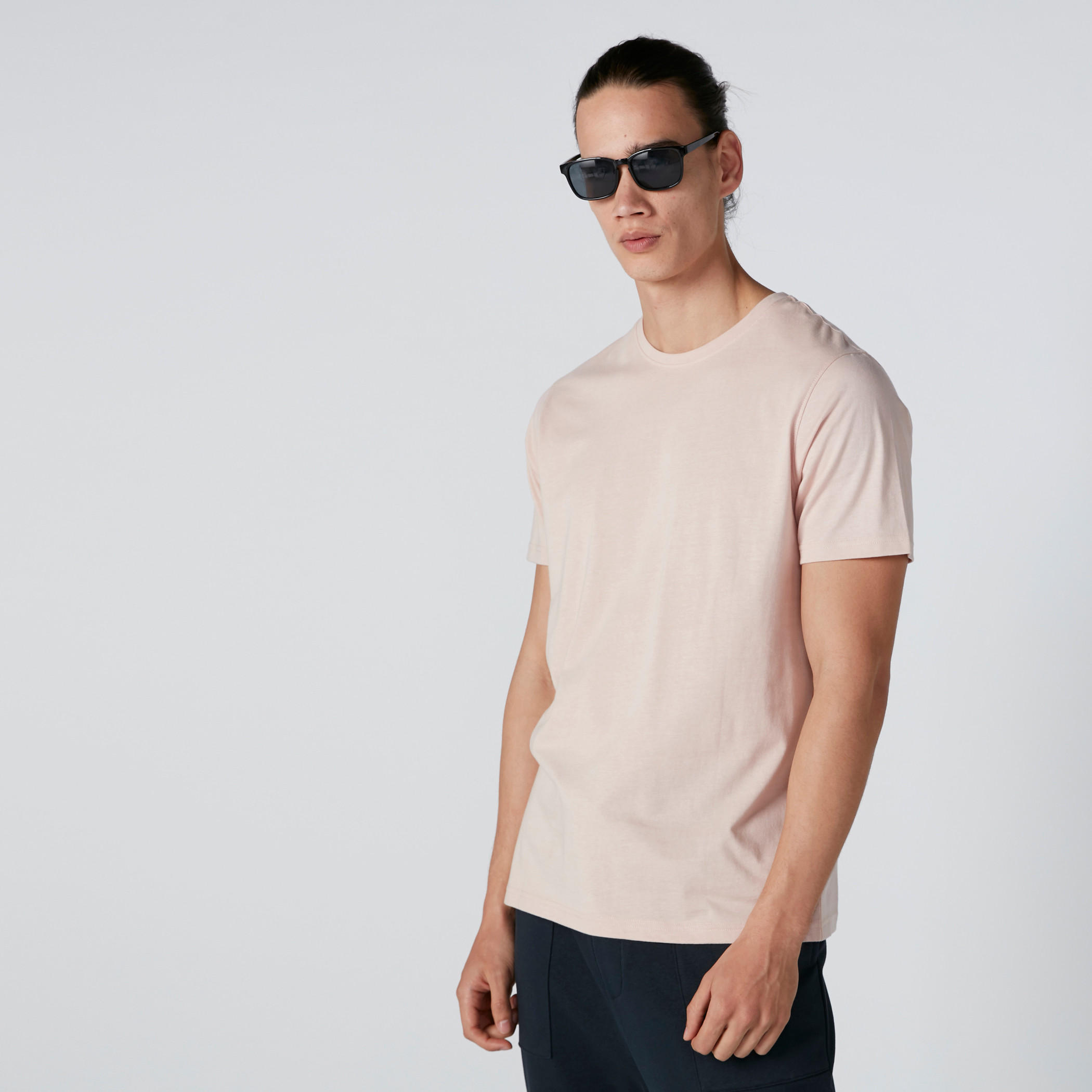Round Neck T-Shirt with Short Sleeves-men-clothing-tshirtsandpolos-tshirts-image-2