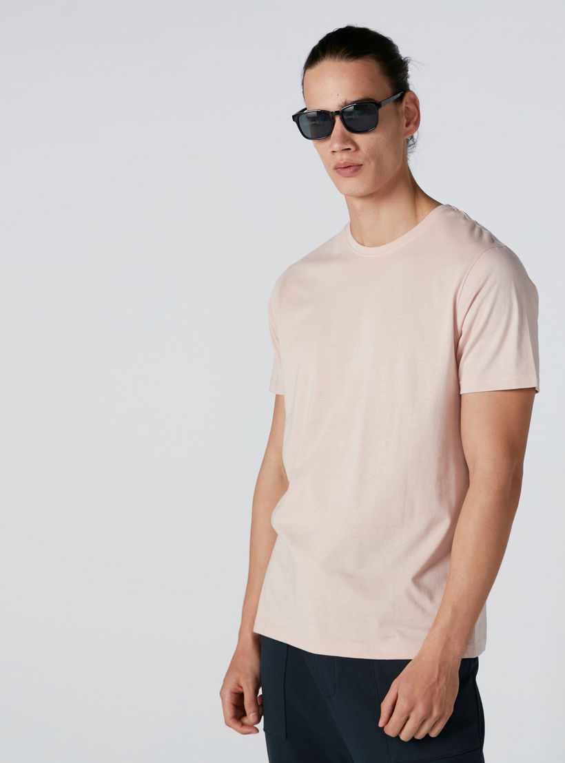 Round Neck T-Shirt with Short Sleeves-men-clothing-tshirtsandpolos-tshirts-image-2