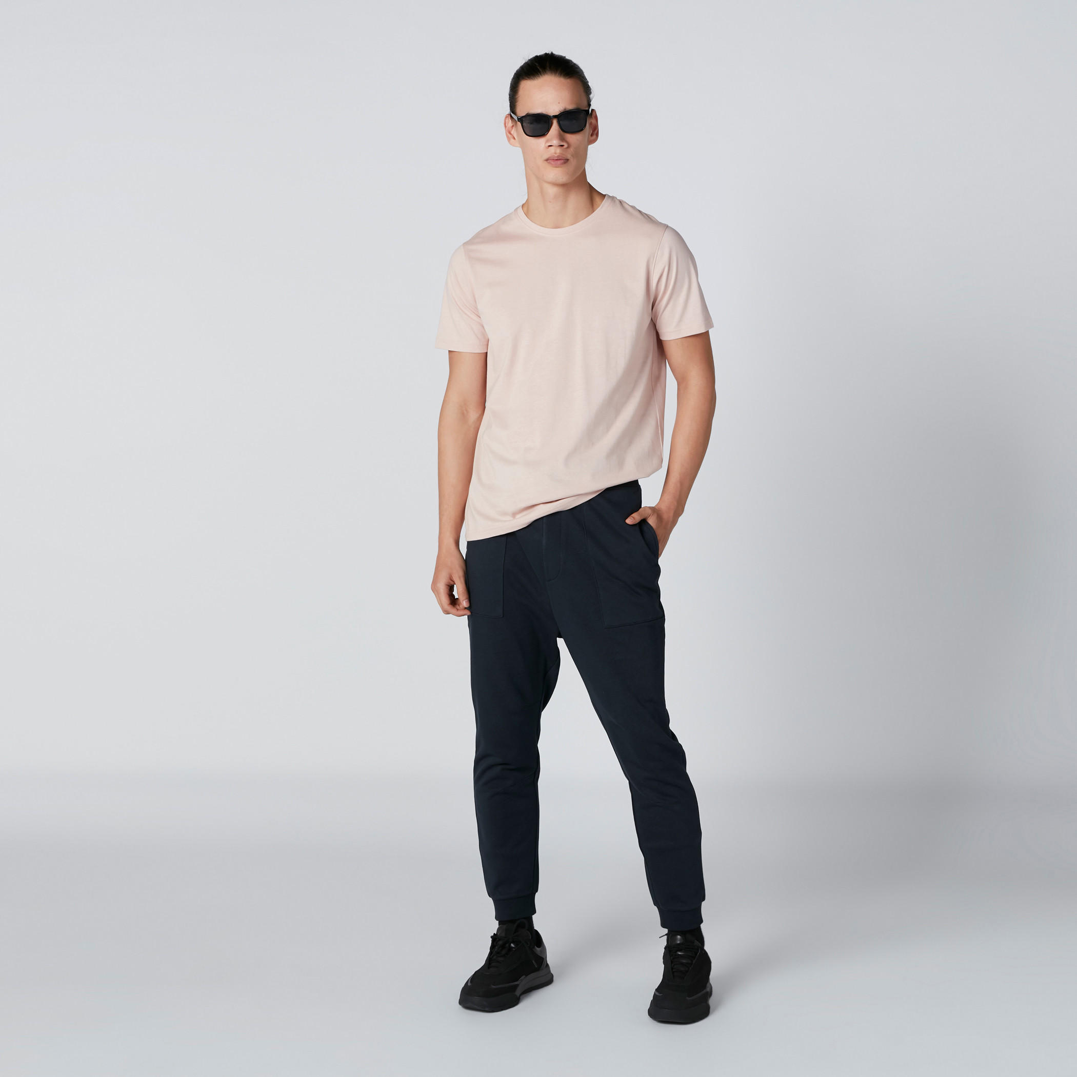 Round Neck T-Shirt with Short Sleeves-men-clothing-tshirtsandpolos-tshirts-image-3