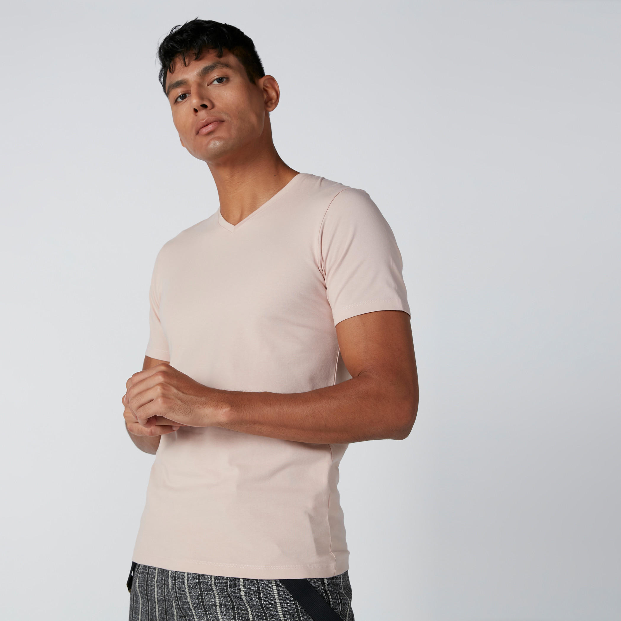 V-Neck T-Shirt with Short Sleeves-men-clothing-tshirtsandpolos-tshirts-image-3