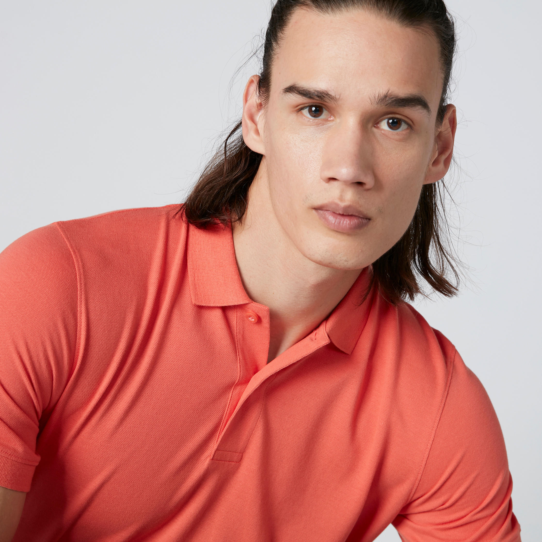 Short Sleeves T-Shirt with Polo Neck-men-clothing-tshirtsandpolos-polos-image-2