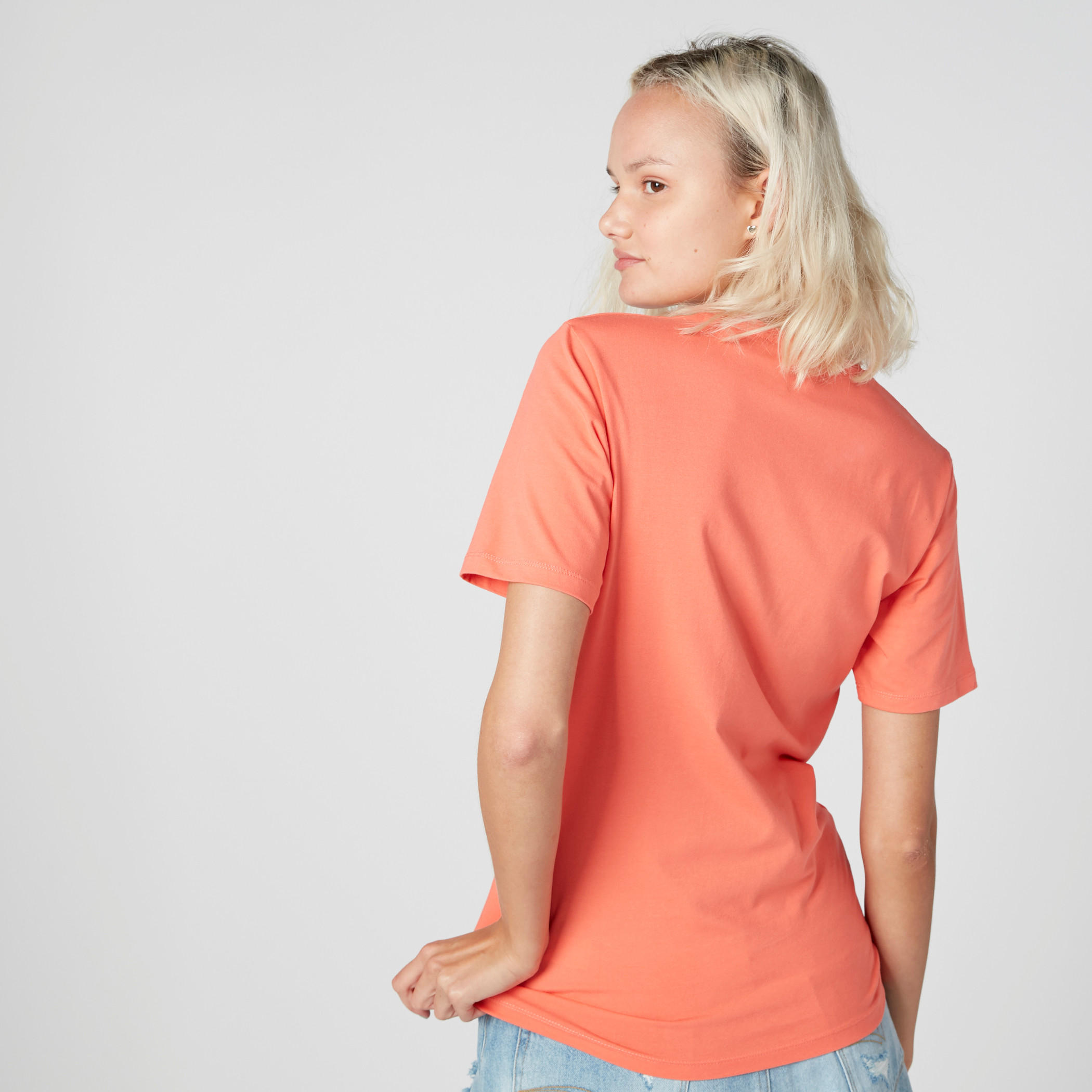 Round Neck T-Shirt with Short Sleeves-women-clothing-tshirts-image-2