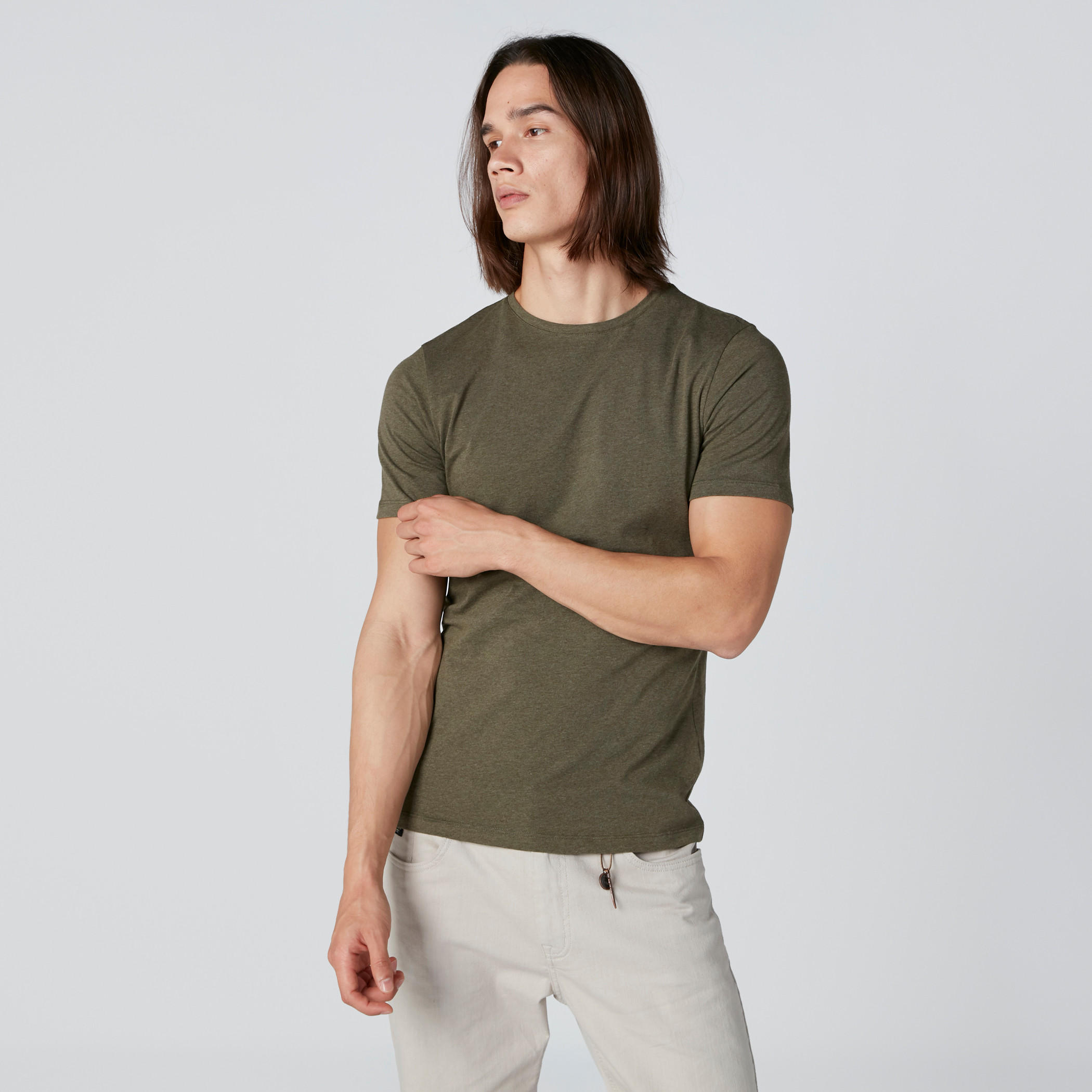 تيشيرت بياقة مستديرة وأكمام قصيرة-men-clothing-tshirtsandpolos-tshirts-image-1
