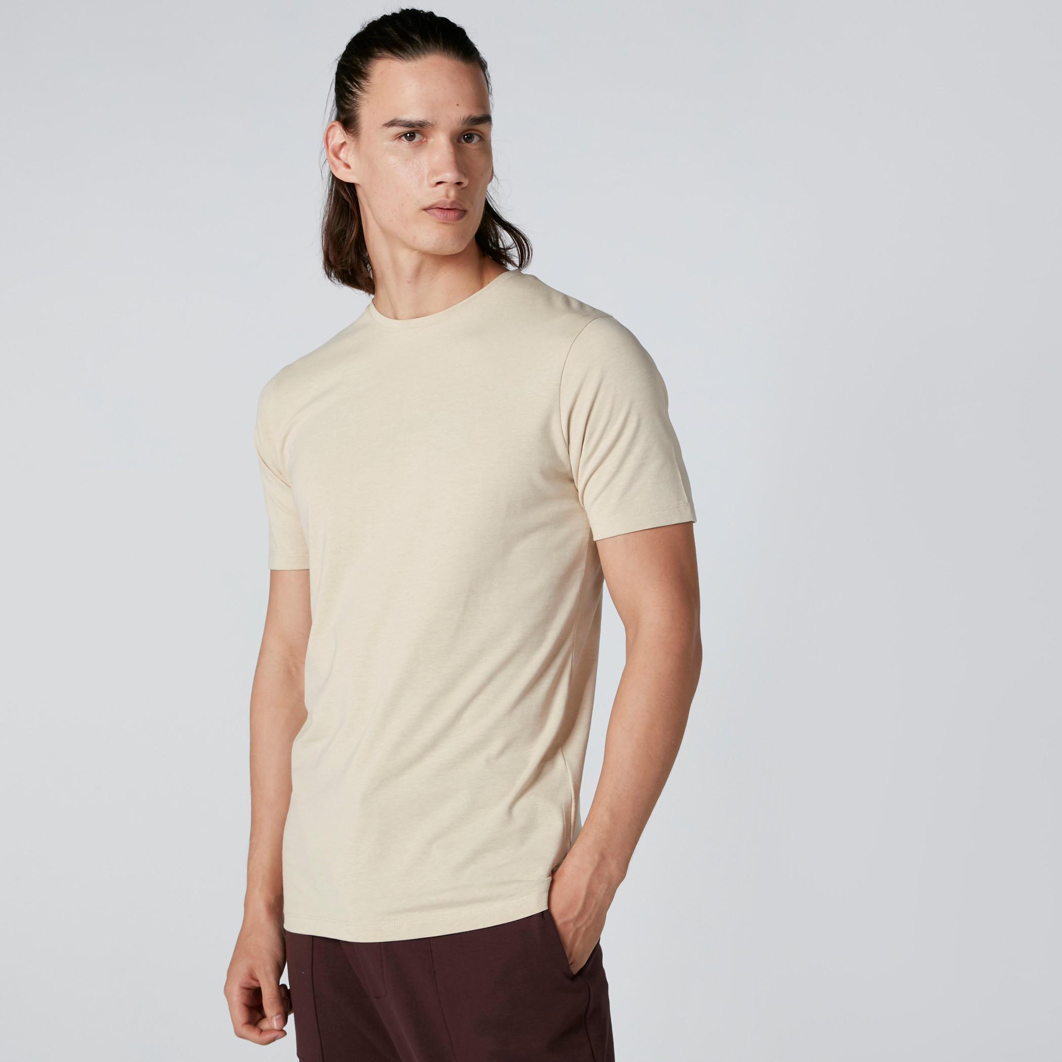 Round Neck T-Shirt with Short Sleeves-men-clothing-tshirtsandpolos-tshirts-image-3