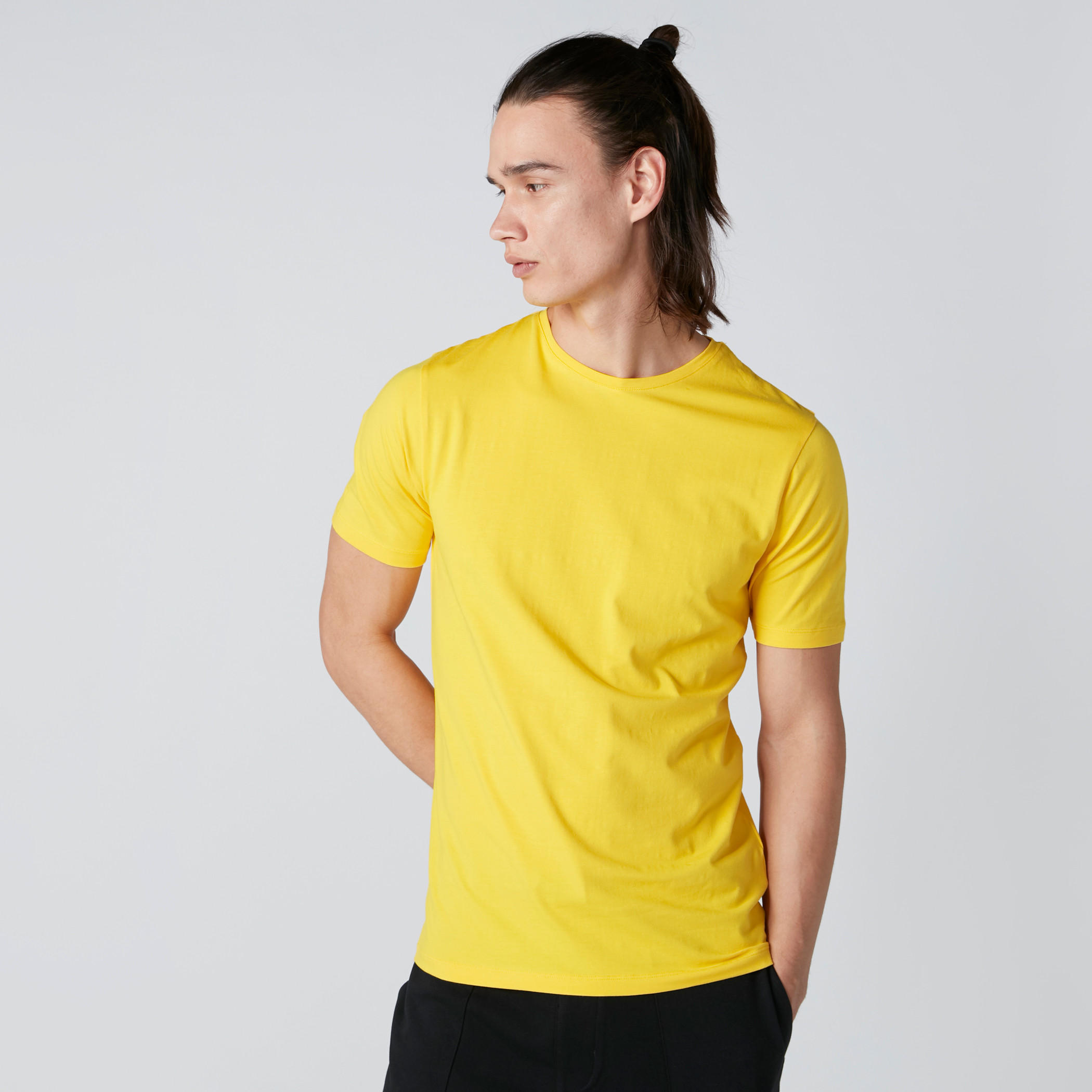 Round Neck T-Shirt with Short Sleeves-men-clothing-tshirtsandpolos-tshirts-image-1