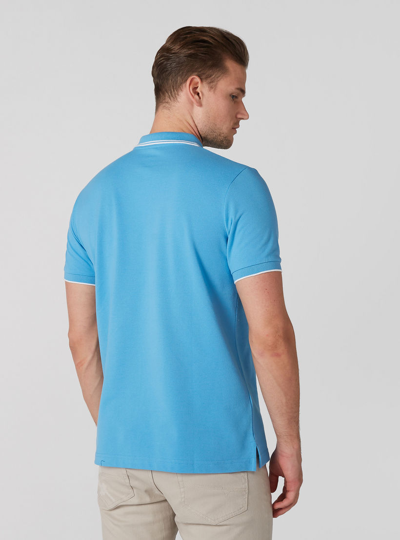تيشيرت بياقة بولو وأكمام قصيرة ودرزات-men-clothing-tshirtsandpolos-polos-image-4