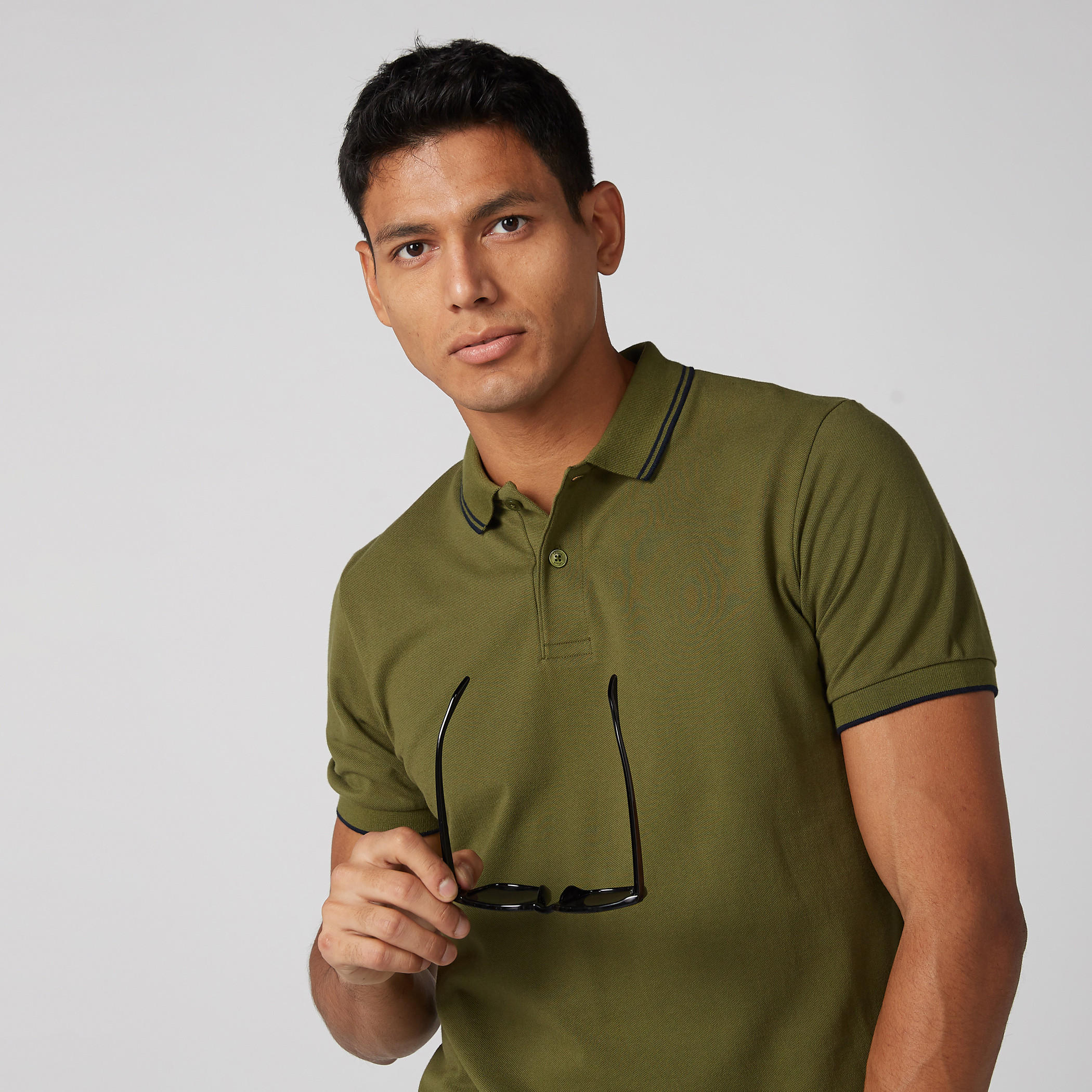 تيشيرت بياقة بولو وأكمام قصيرة-men-clothing-tshirtsandpolos-polos-image-1