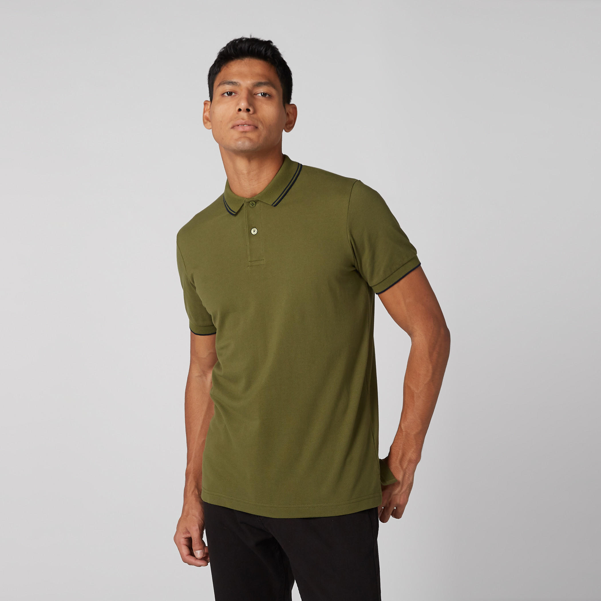 تيشيرت بياقة بولو وأكمام قصيرة-men-clothing-tshirtsandpolos-polos-image-2