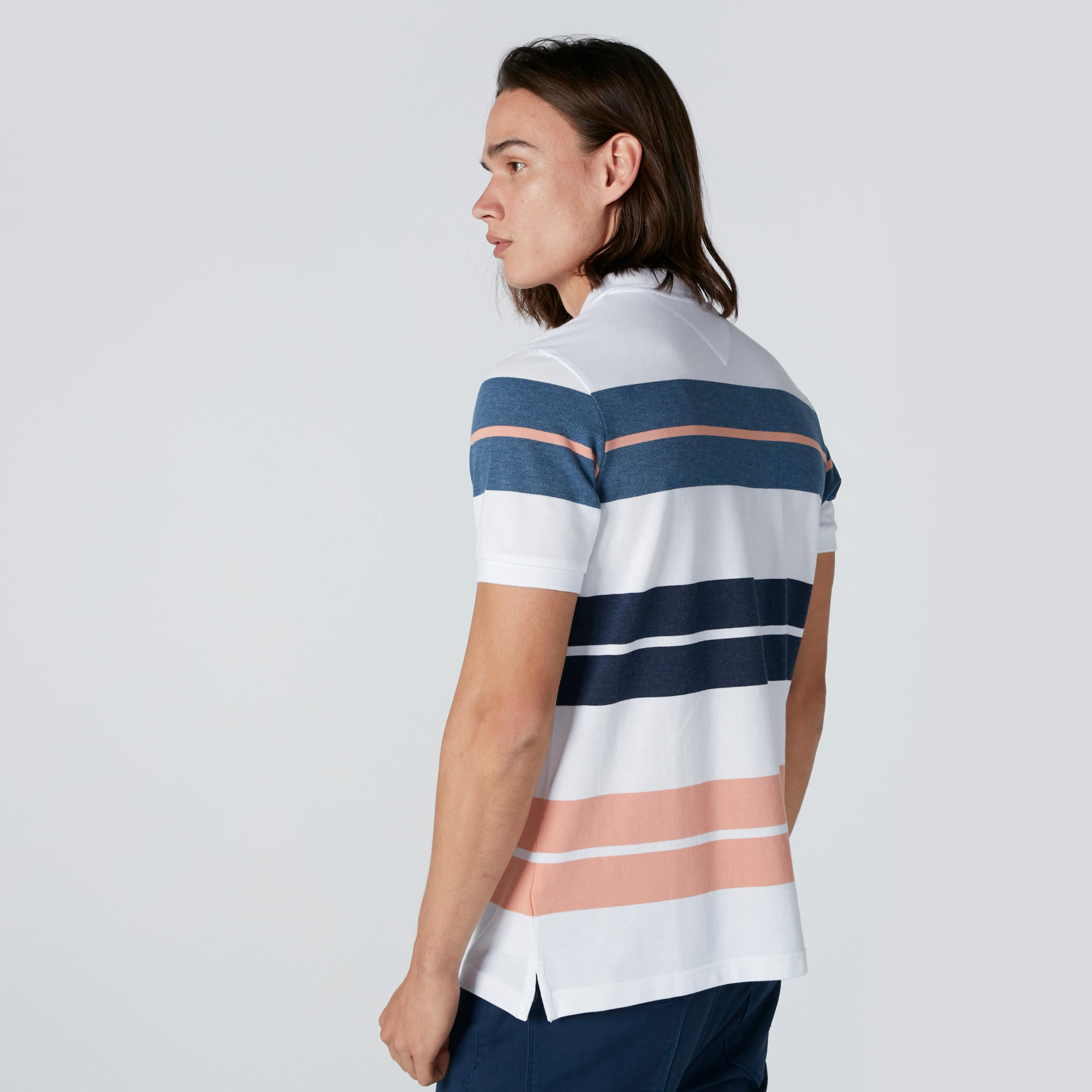 تيشيرت مقلّم بياقة بولو وأكمام قصيرة-men-clothing-tshirtsandpolos-polos-image-2