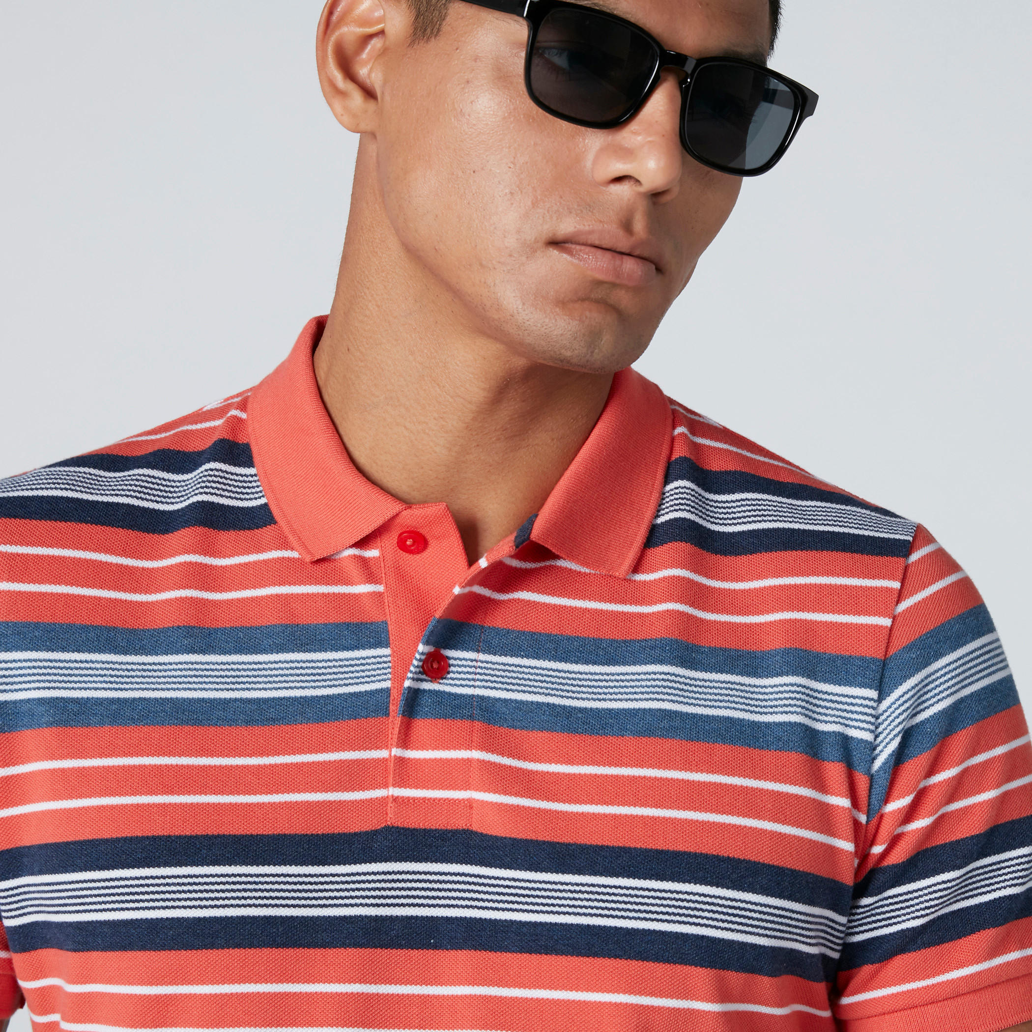 تيشيرت مقلّم بياقة بولو وأكمام قصيرة-men-clothing-tshirtsandpolos-polos-image-4
