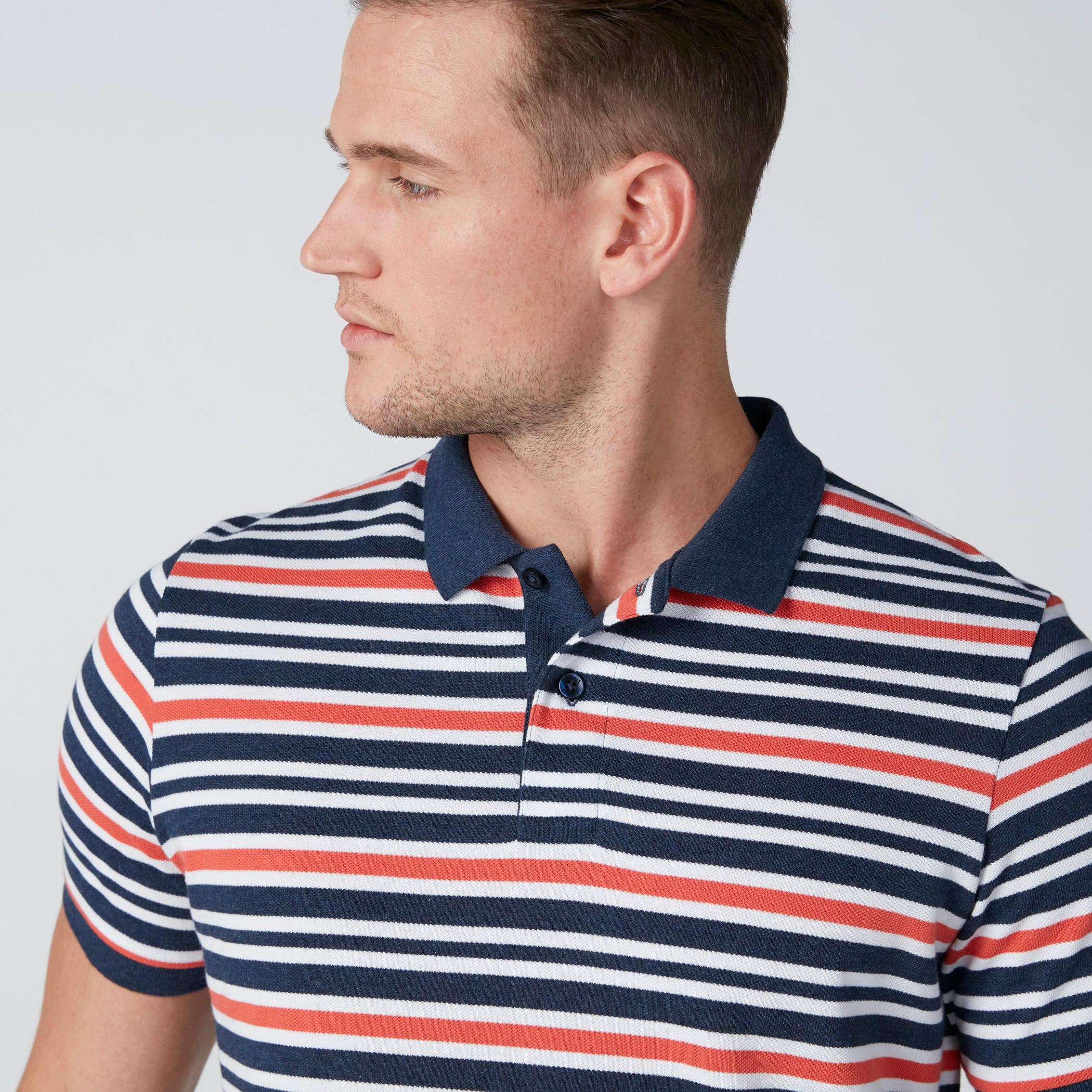 تيشيرت مقلّم بياقة بولو وأكمام قصيرة-men-clothing-tshirtsandpolos-polos-image-4