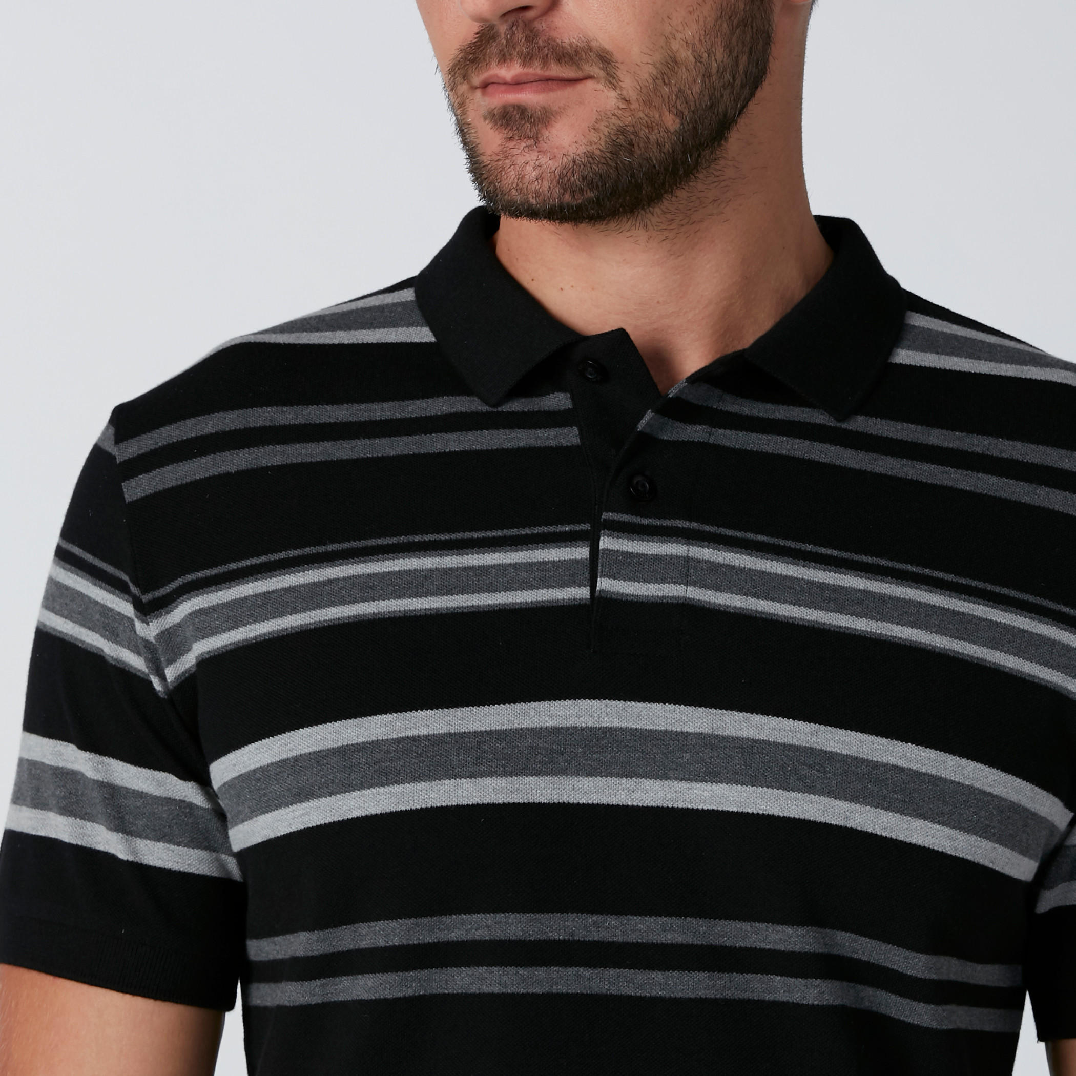 تيشيرت مقلّم بياقة بولو وأكمام قصيرة-men-clothing-tshirtsandpolos-polos-image-4