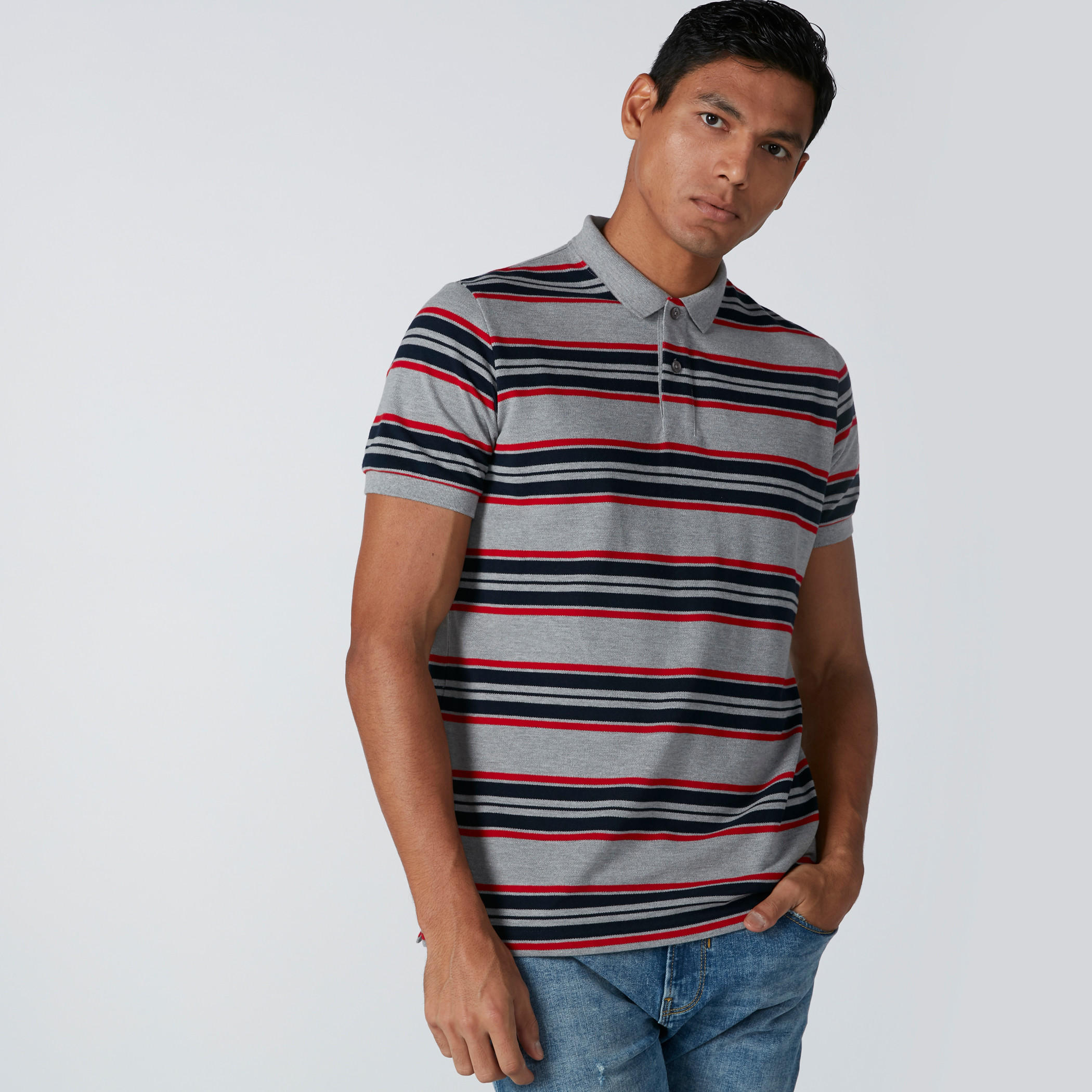 تيشيرت بياقة بولو وأكمام قصيرة-men-clothing-tshirtsandpolos-polos-image-3