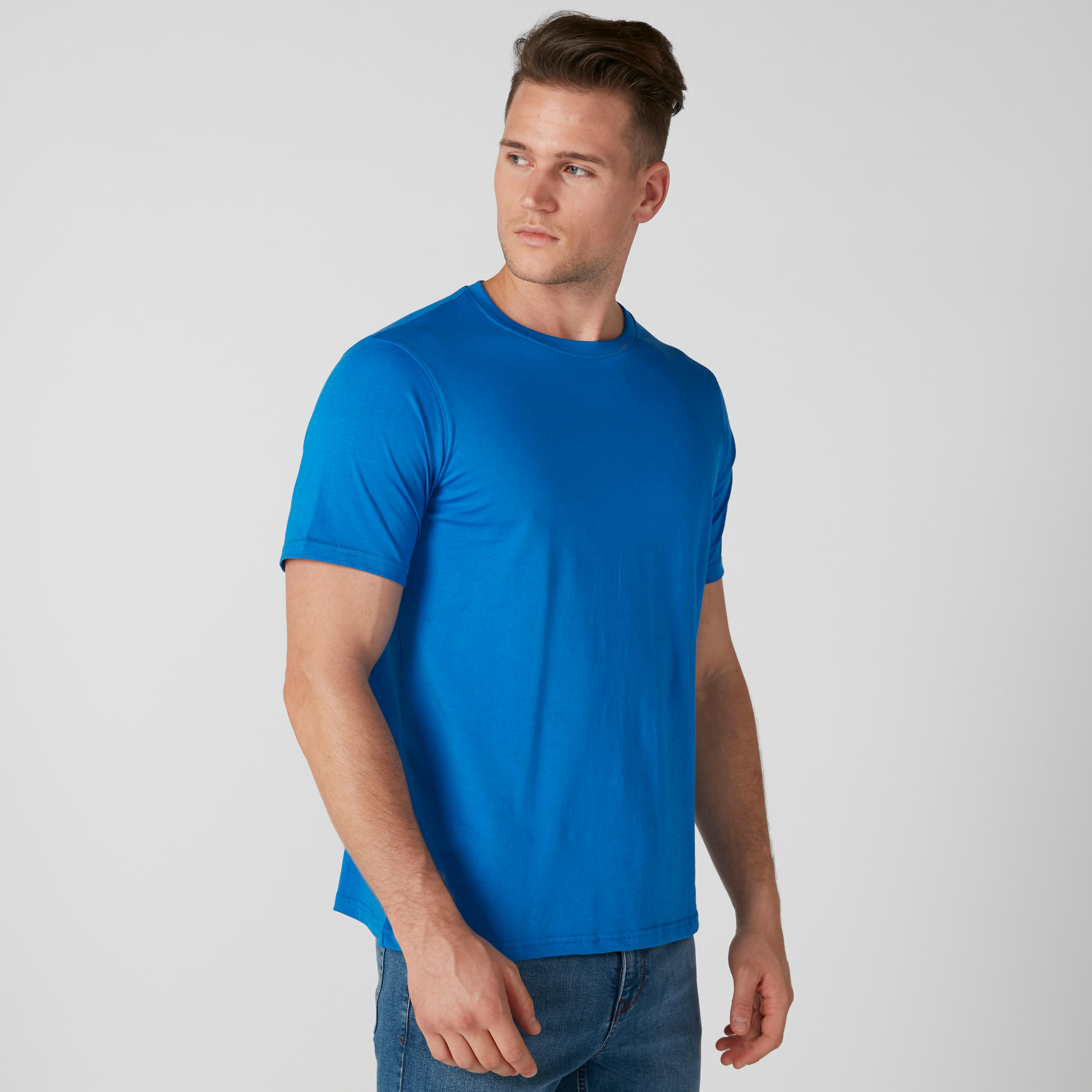 Crew Neck T-Shirt with Short Sleeves-men-clothing-tshirtsandpolos-tshirts-image-3