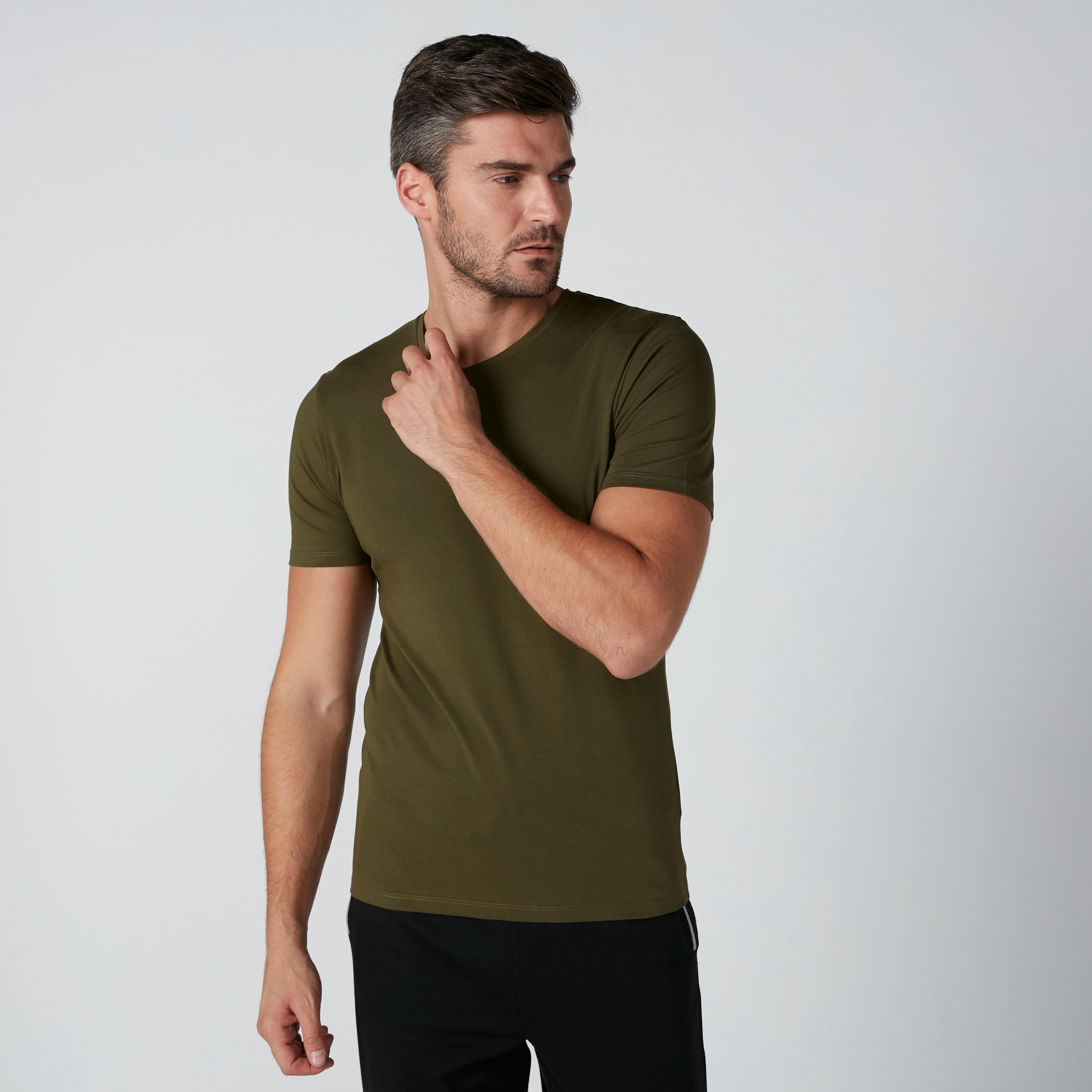 V-Neck T-Shirt with Short Sleeves-men-clothing-tshirtsandpolos-tshirts-image-1