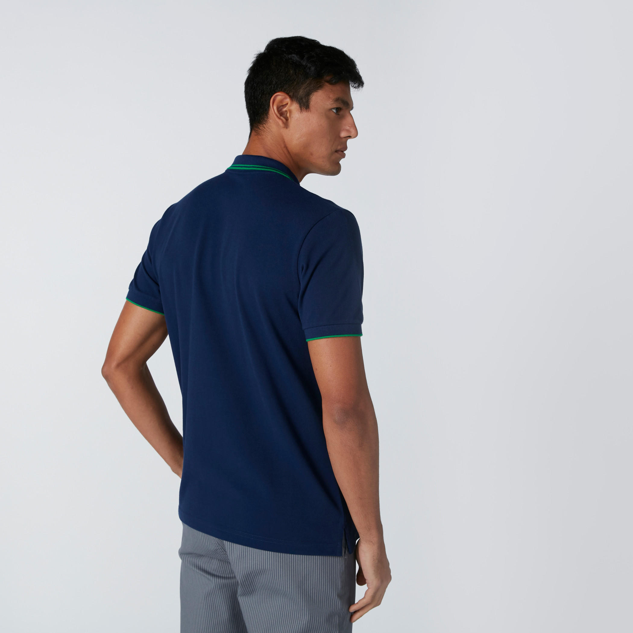تيشيرت بياقة بولو وأكمام قصيرة ودرزات-men-clothing-tshirtsandpolos-polos-image-2