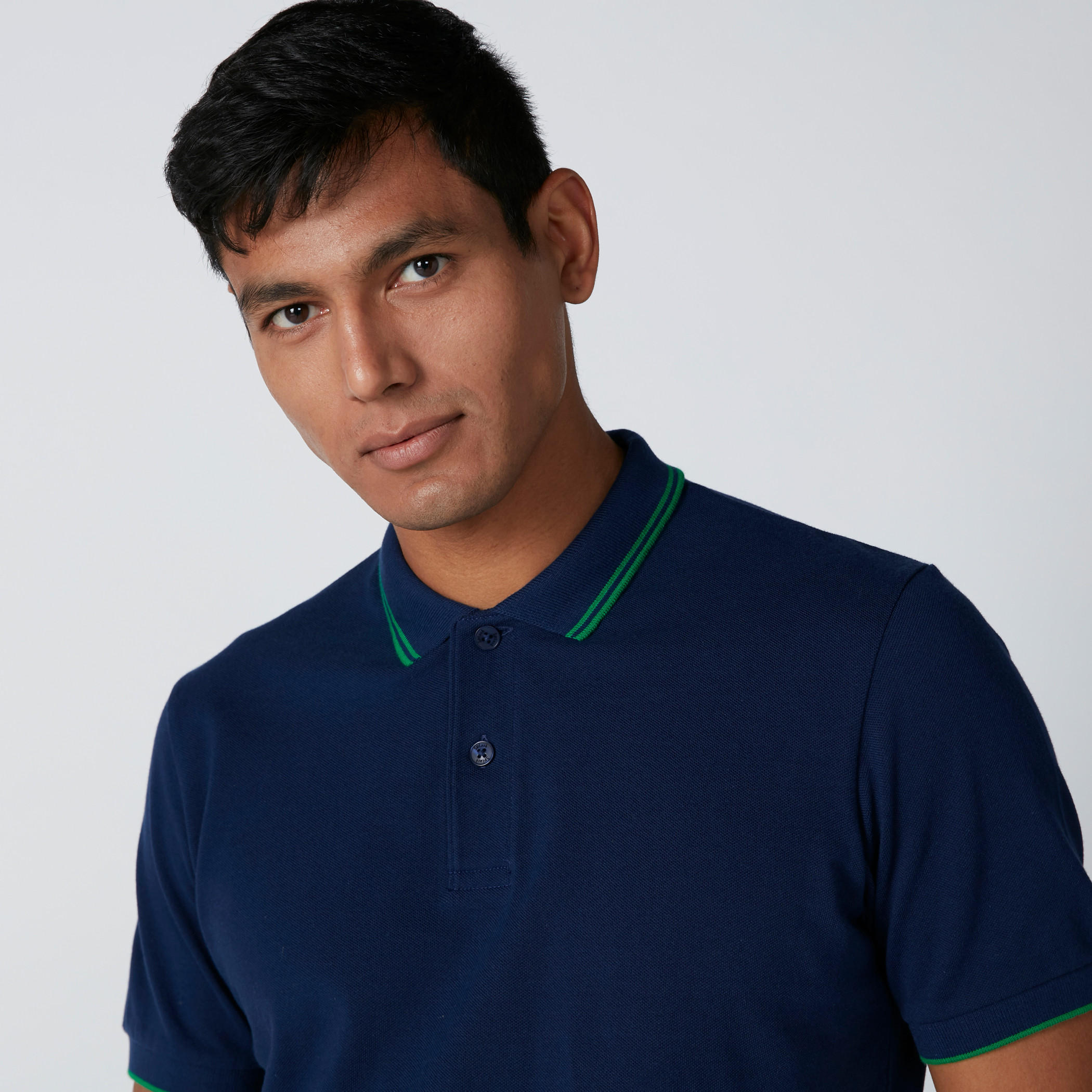تيشيرت بياقة بولو وأكمام قصيرة ودرزات-men-clothing-tshirtsandpolos-polos-image-4