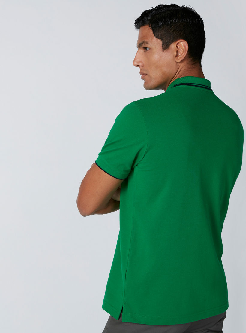 تيشيرت بياقة بولو وأكمام قصيرة ودرزات-men-clothing-tshirtsandpolos-polos-image-2