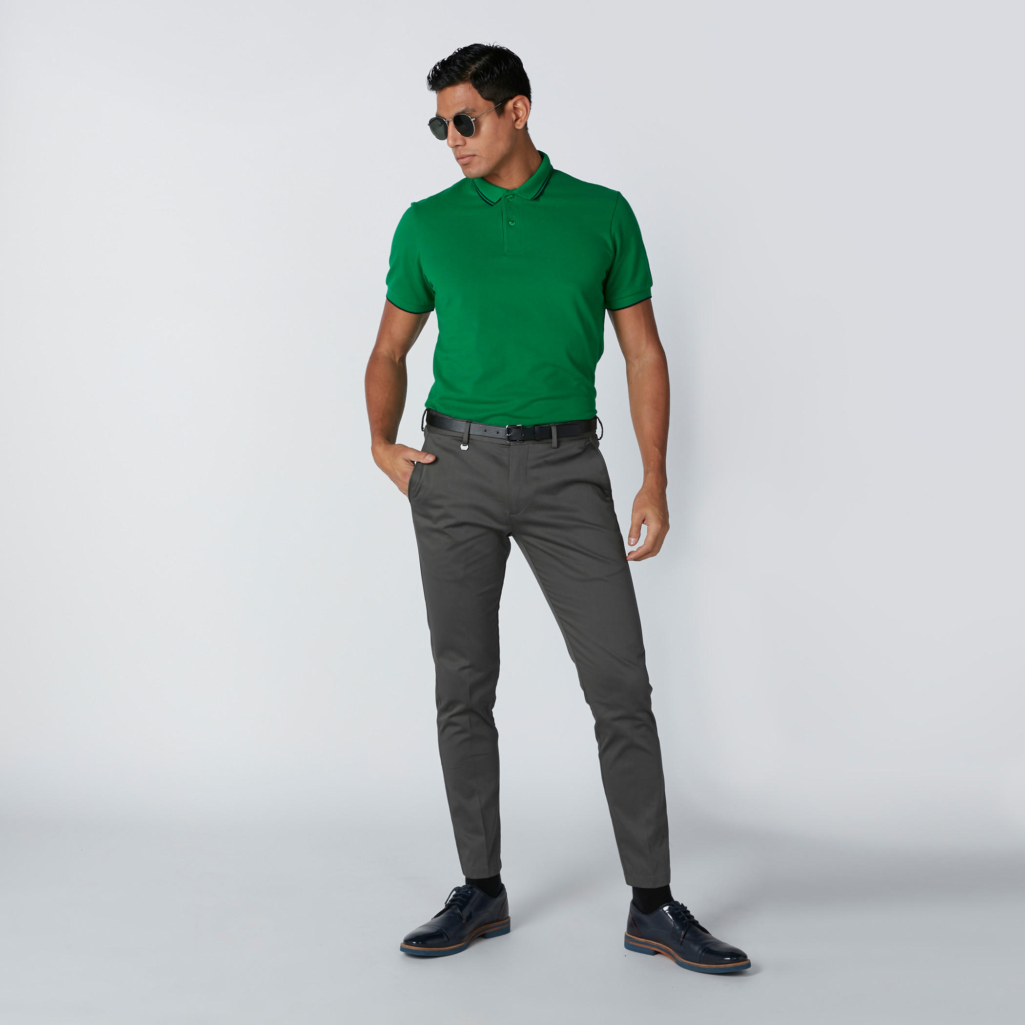 تيشيرت بياقة بولو وأكمام قصيرة ودرزات-men-clothing-tshirtsandpolos-polos-image-3