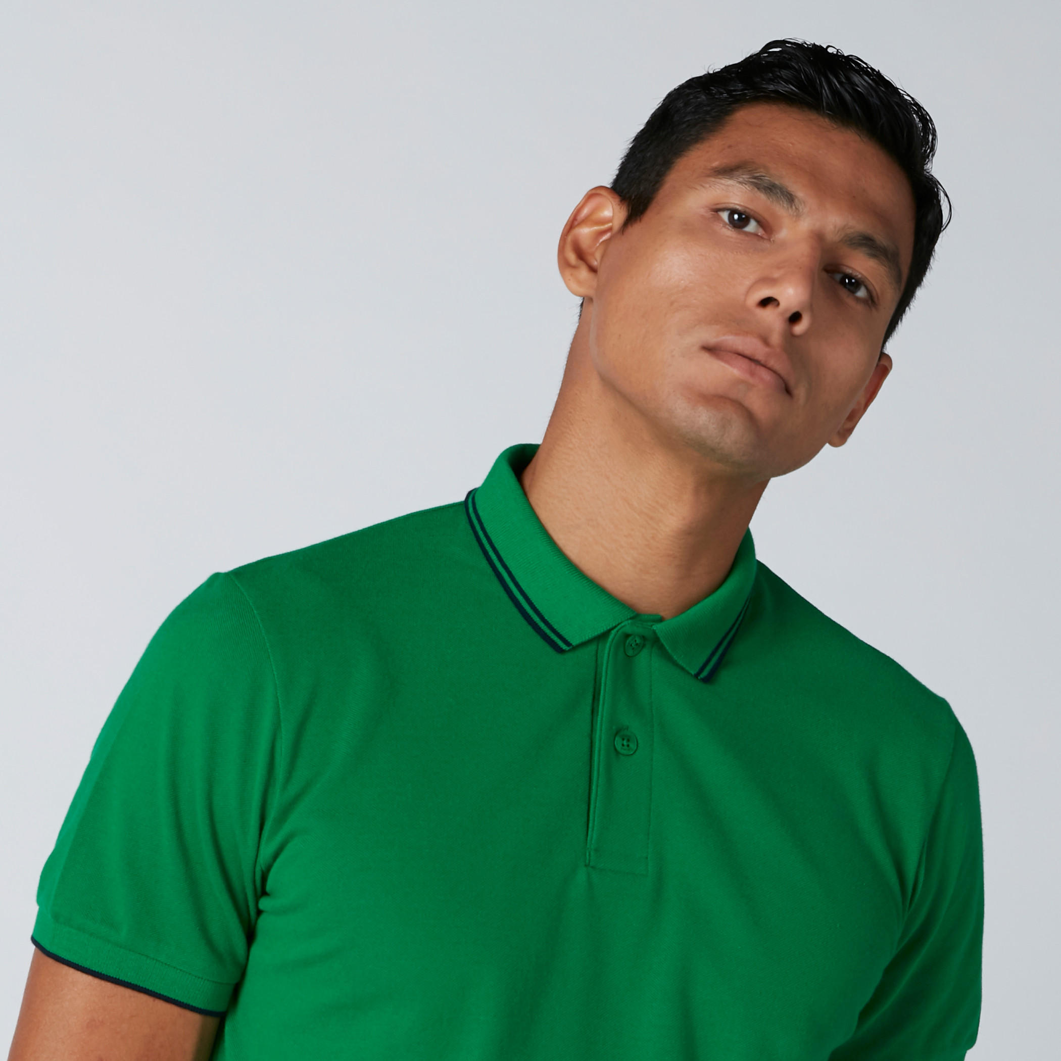تيشيرت بياقة بولو وأكمام قصيرة ودرزات-men-clothing-tshirtsandpolos-polos-image-4