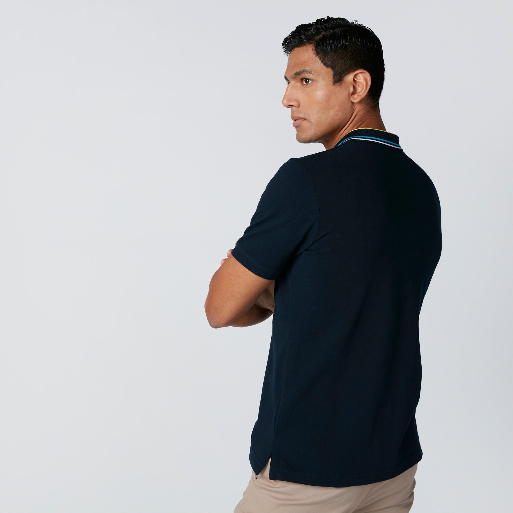 تيشيرت مطرّز بياقة بولو وأكمام قصيرة-men-clothing-tshirtsandpolos-polos-image-2
