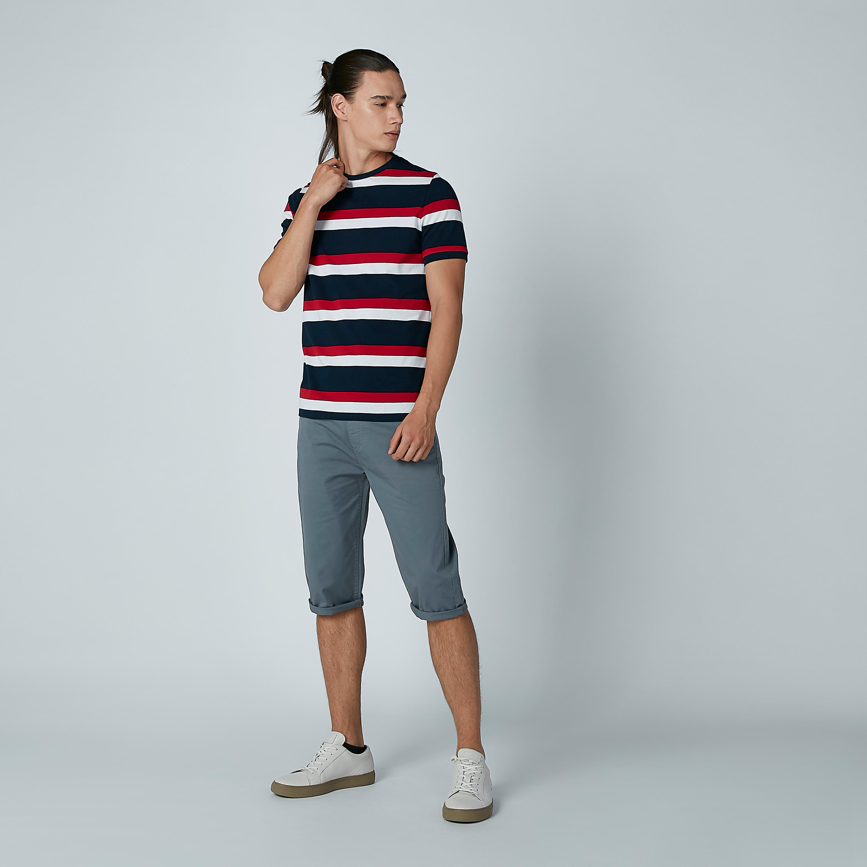 Sustainable Striped Slim-Fit T-shirt with Crew Neck-men-clothing-tshirtsandpolos-tshirts-image-1