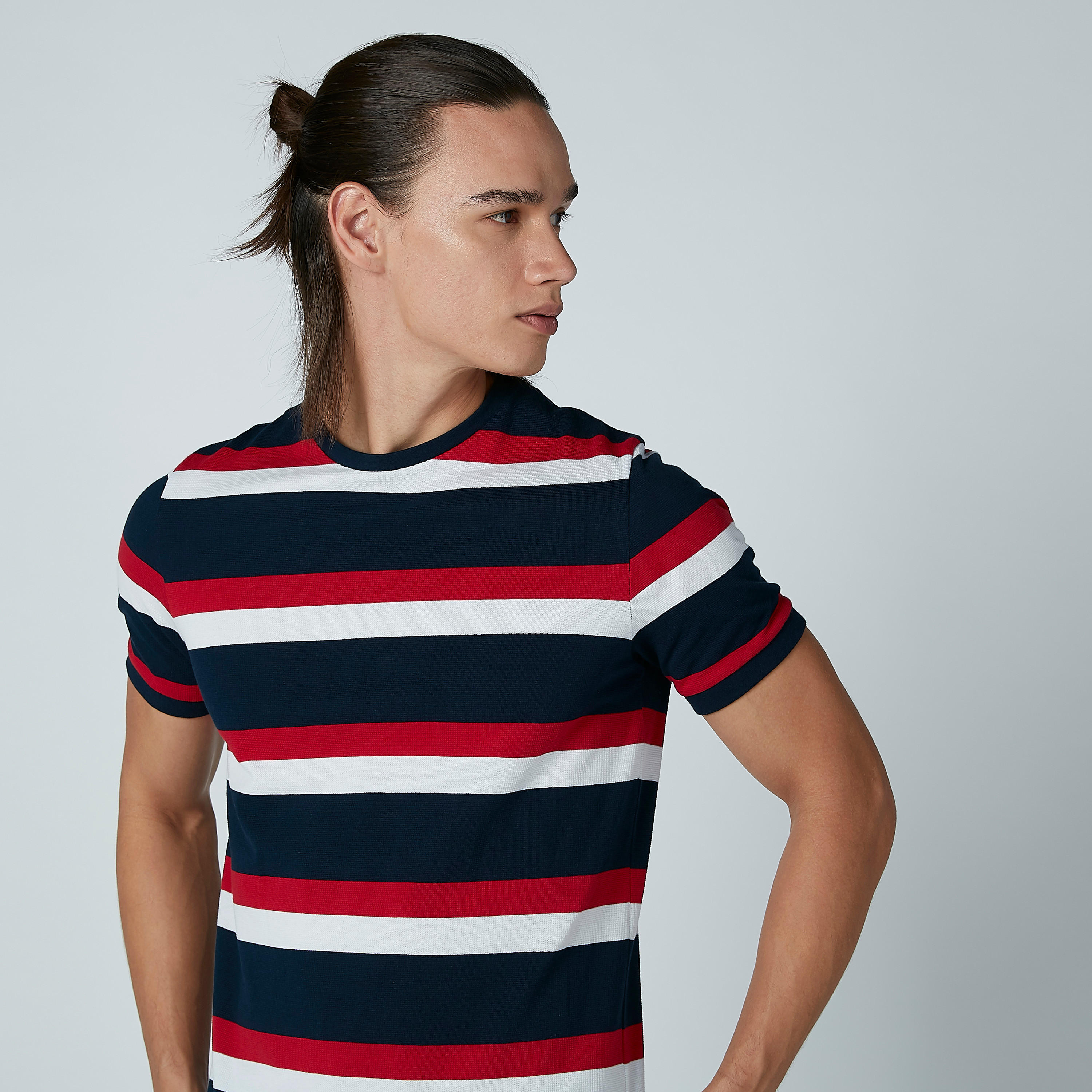 Sustainable Striped Slim-Fit T-shirt with Crew Neck-men-clothing-tshirtsandpolos-tshirts-image-2