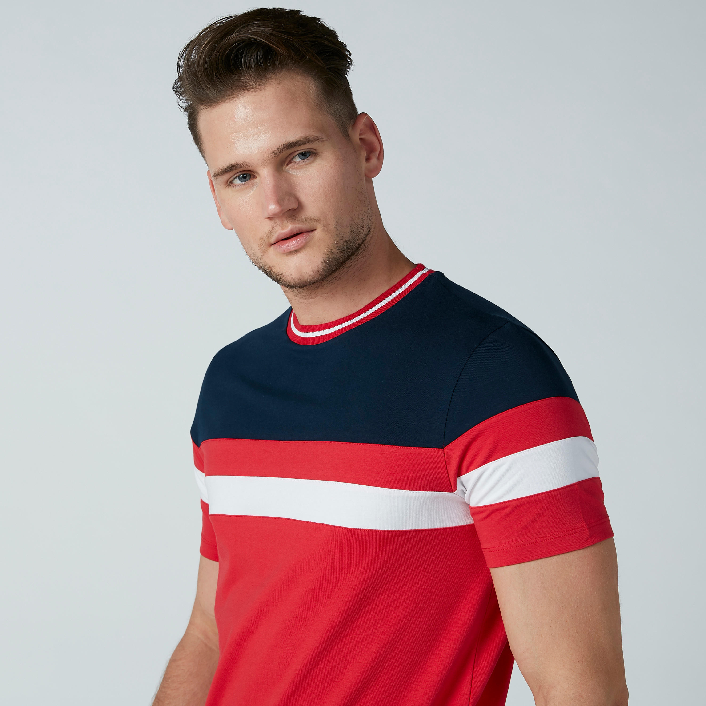 تيشيرت مستدام سليم سادة بياقة ضيّقة-men-clothing-tshirtsandpolos-tshirts-image-7