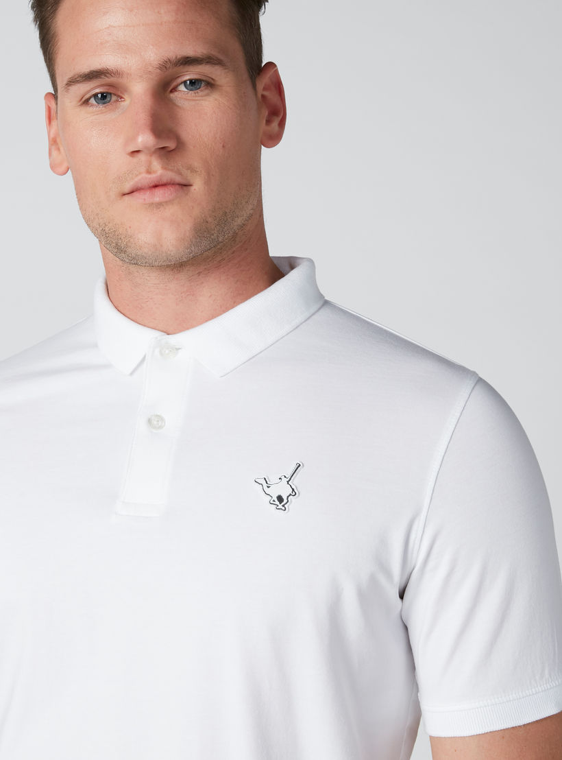 Sustainable Polo Neck T-Shirt with Short Sleeves-men-clothing-tshirtsandpolos-polos-image-4