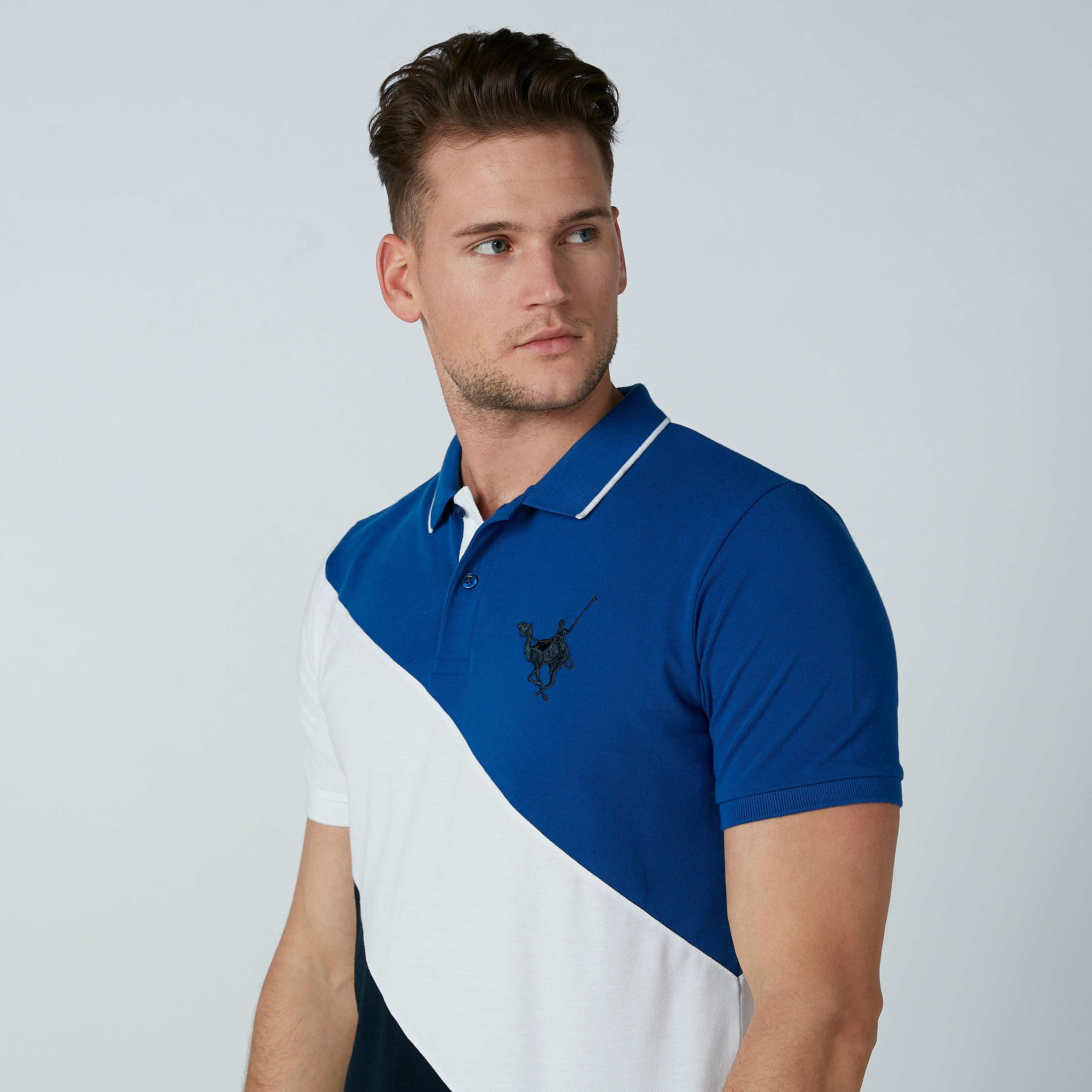 تيشيرت سادة بياقة بولو بأكمام قصيرة-men-clothing-tshirtsandpolos-polos-image-3