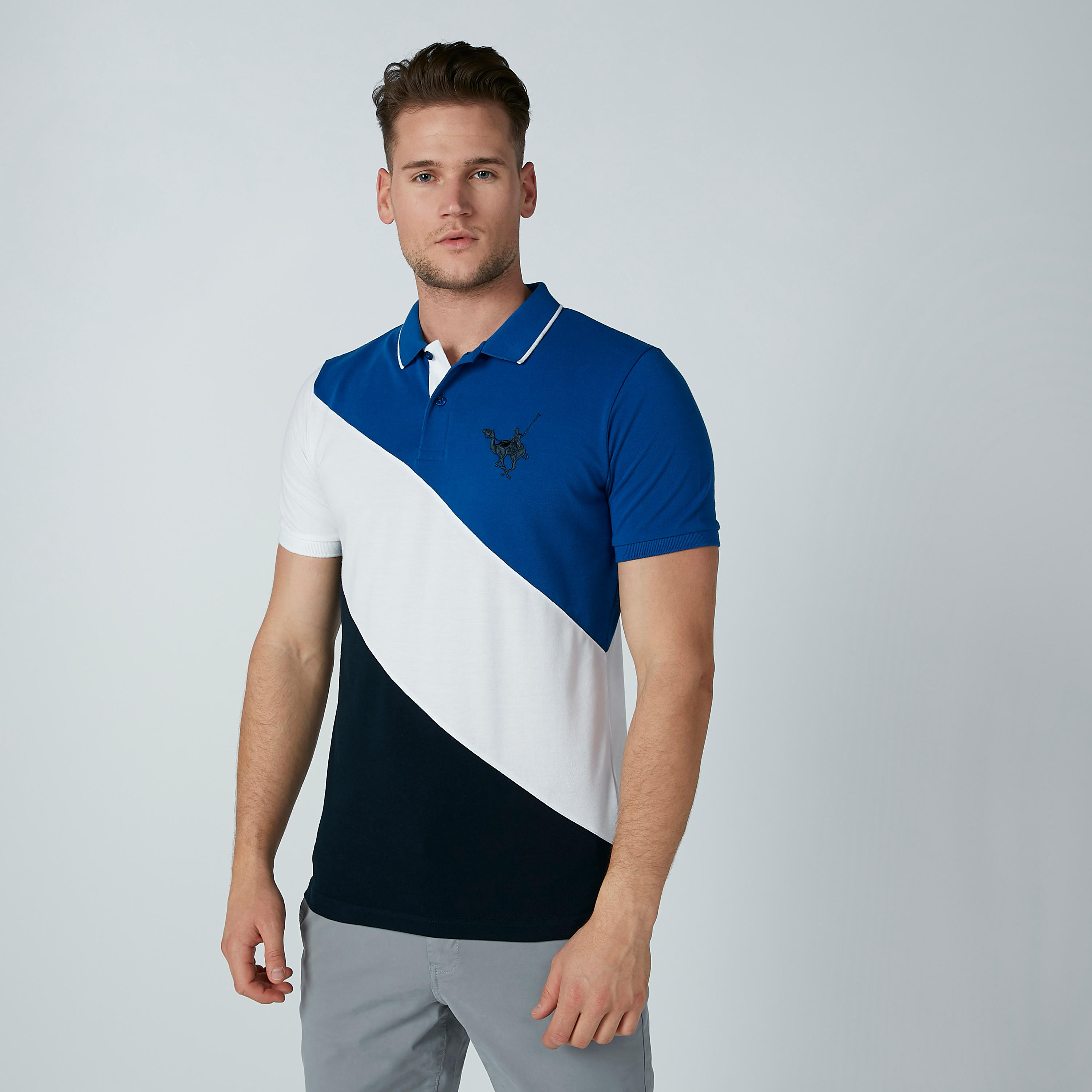تيشيرت سادة بياقة بولو بأكمام قصيرة-men-clothing-tshirtsandpolos-polos-image-5
