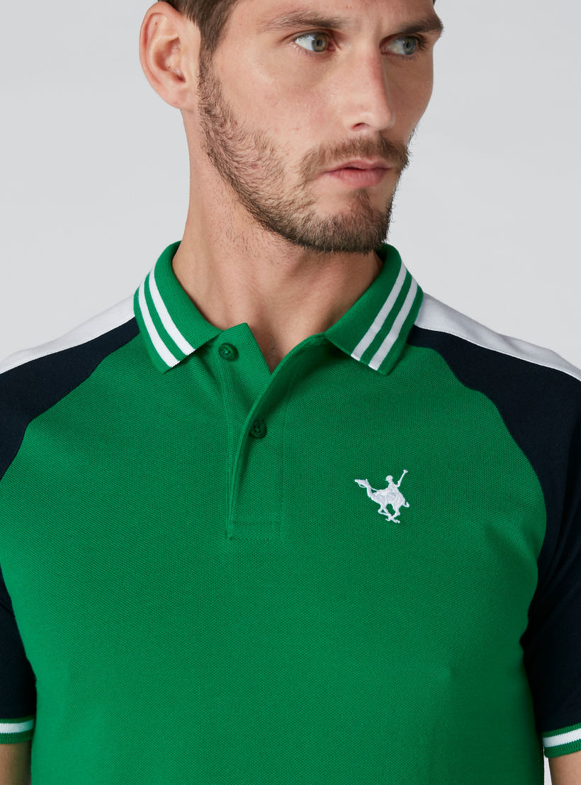 تيشيرت مستدام بتصاميم متباينة ياقة بولو وأكمام مغايرة-men-clothing-tshirtsandpolos-polos-image-4