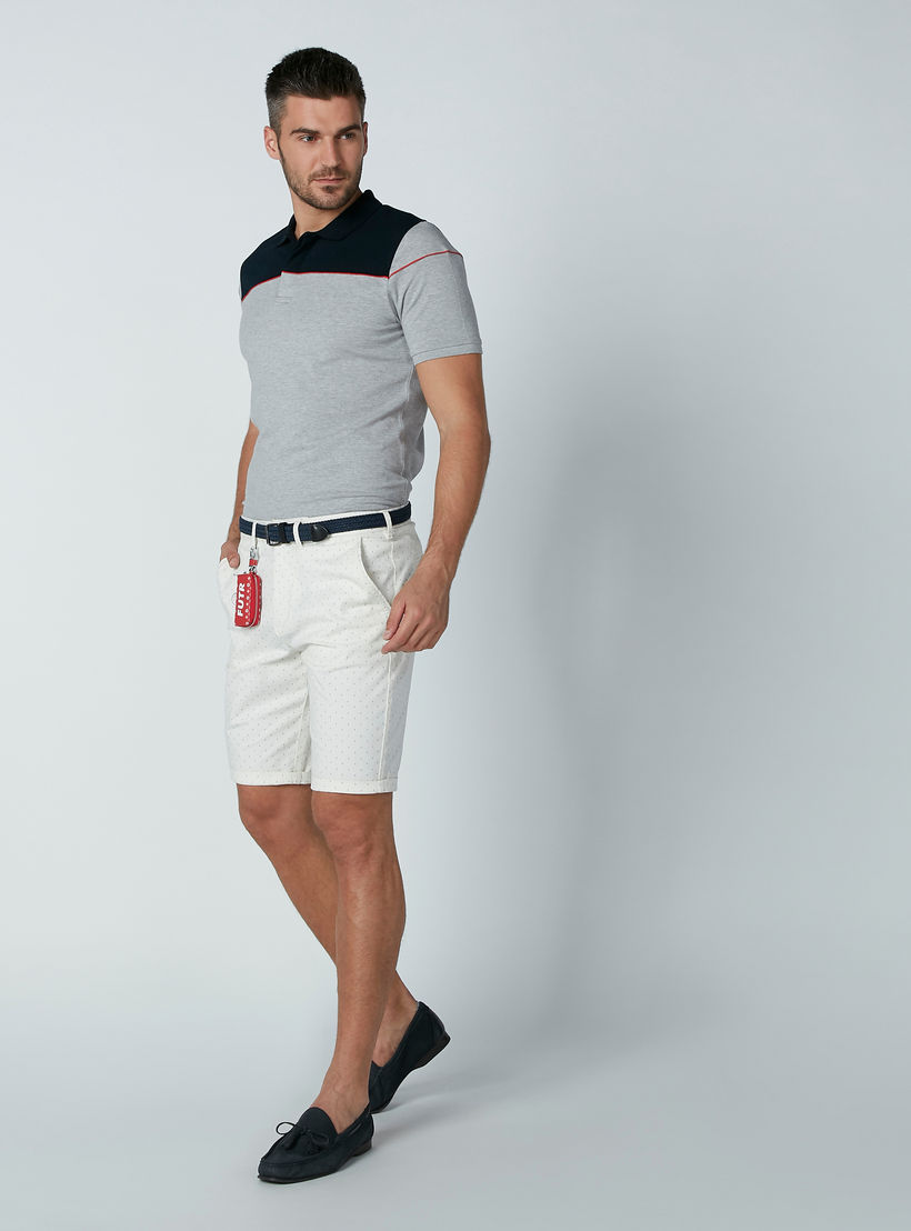 تيشيرت بياقة بولو وأكمام قصيرة ودرزات-men-clothing-tshirtsandpolos-polos-image-2