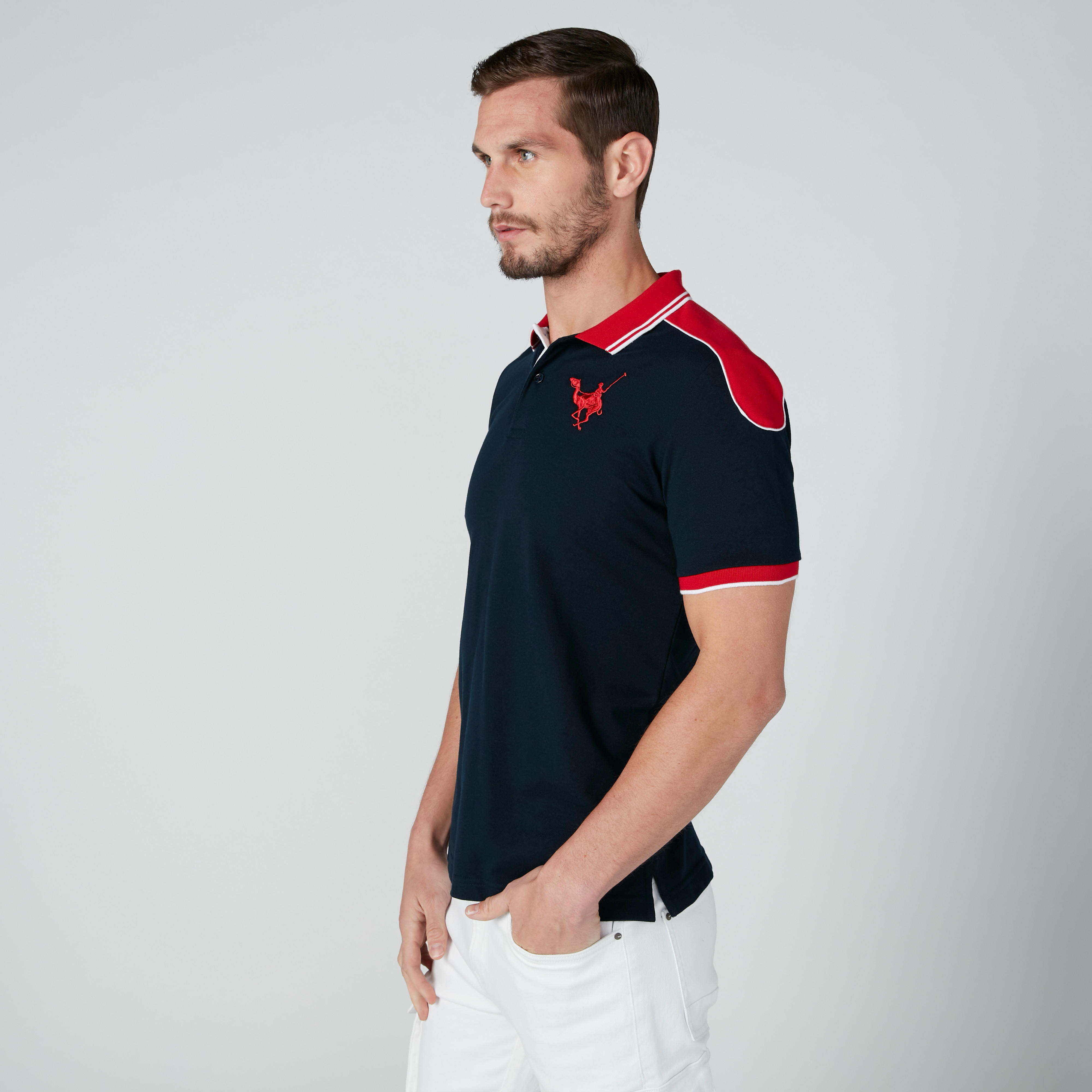 تيشيرت مستدام بولو بقصّة عادية وتصاميم مغايرة -men-clothing-tshirtsandpolos-polos-image-1