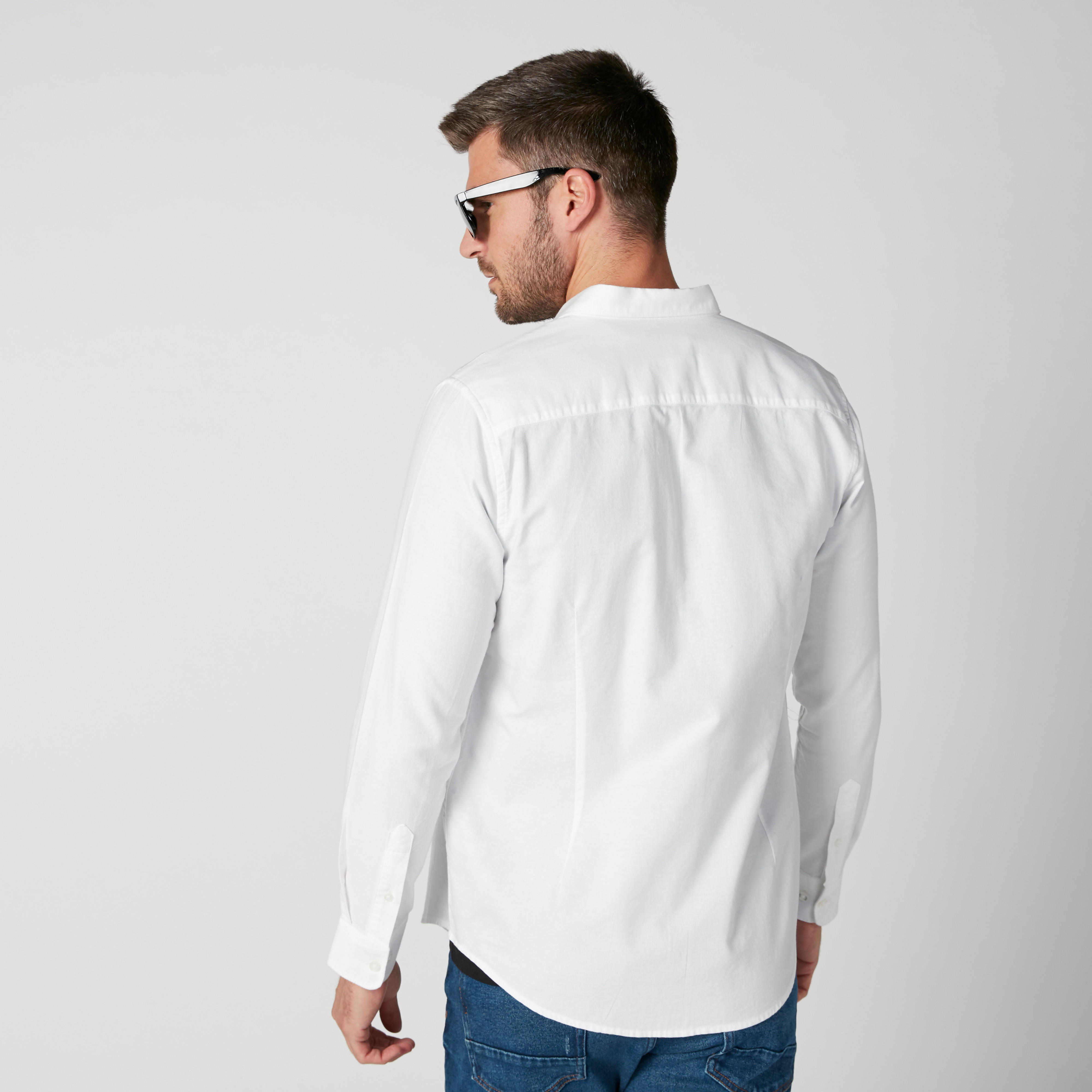 Long Sleeves Shirt in Regular Fit with Complete Placket-men-clothing-shirts-image-2