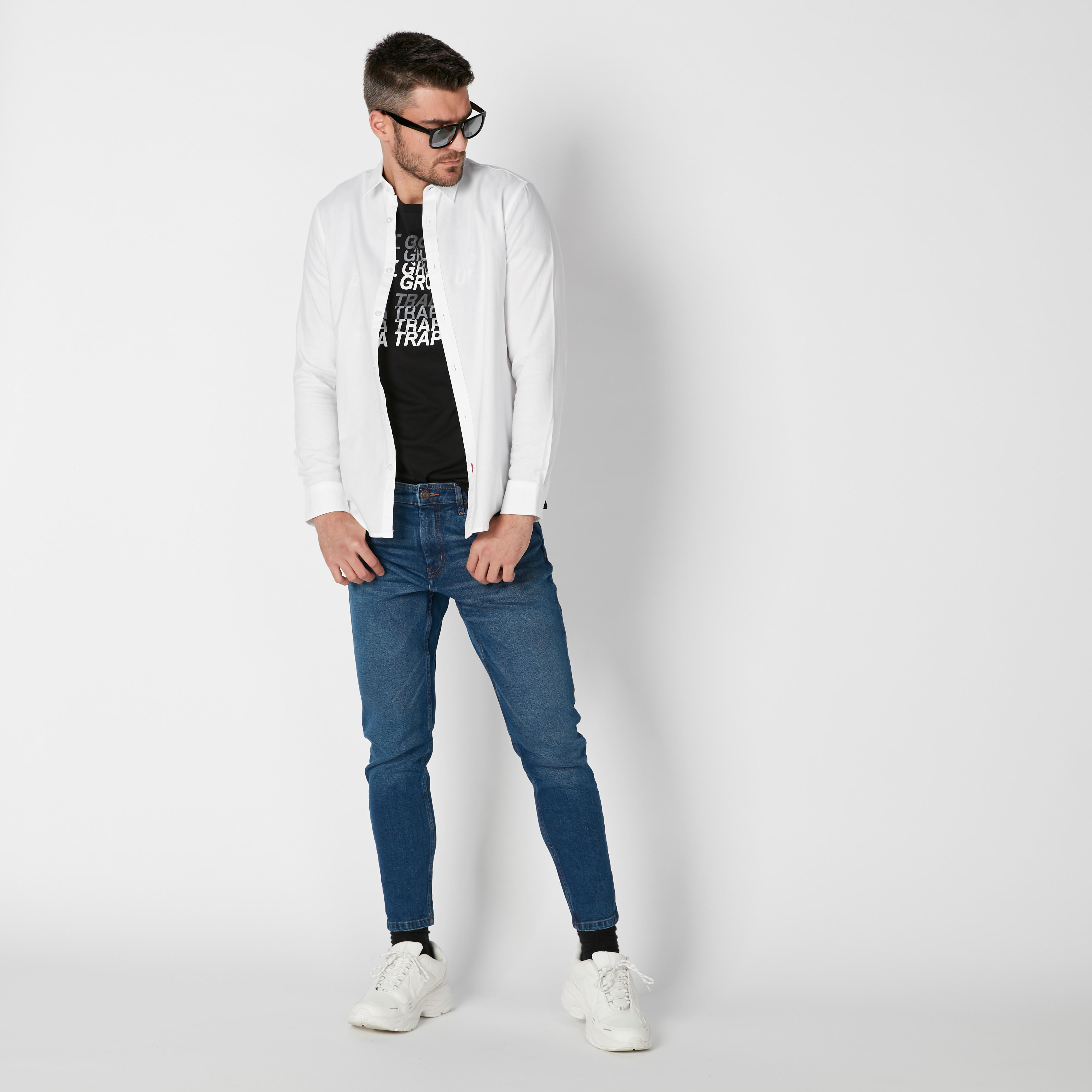 Long Sleeves Shirt in Regular Fit with Complete Placket-men-clothing-shirts-image-3