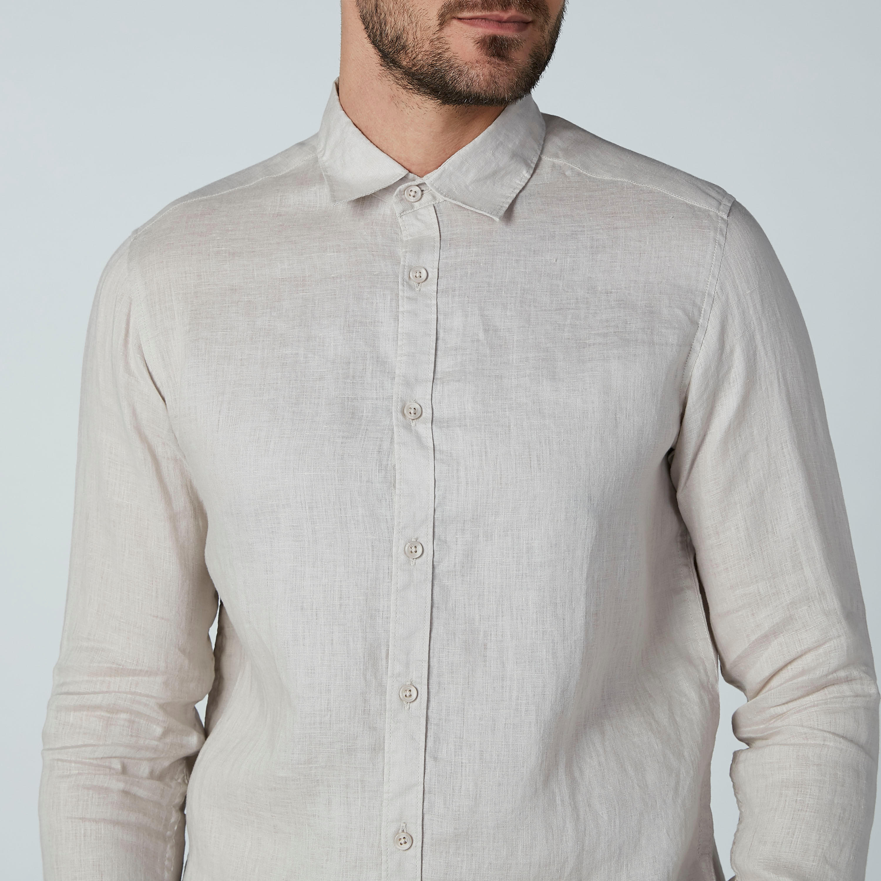 قميص سادة بأكمام طويلة وأزرار-men-clothing-shirts-image-6